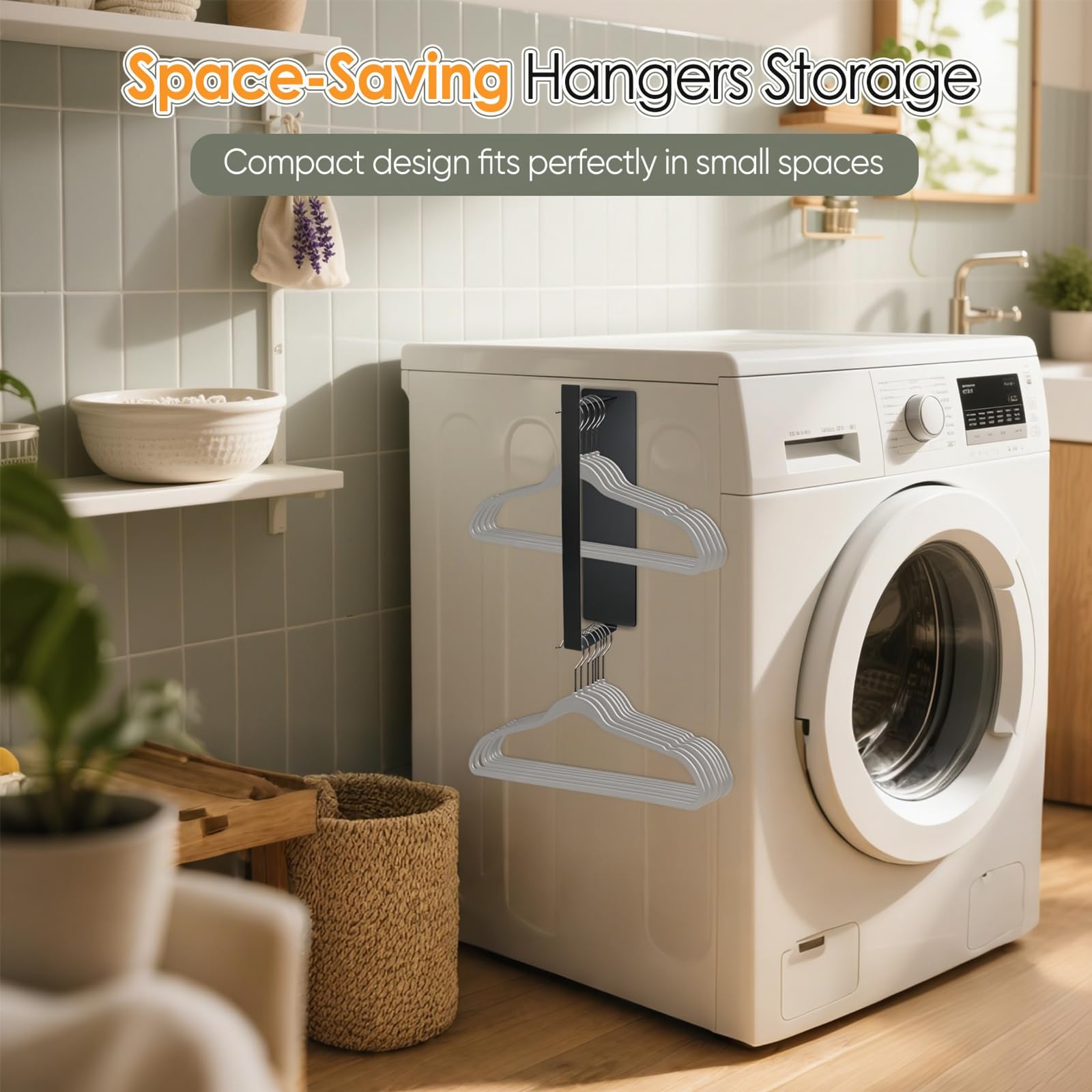 Magnetic Hanger Organizer for Washing Machine