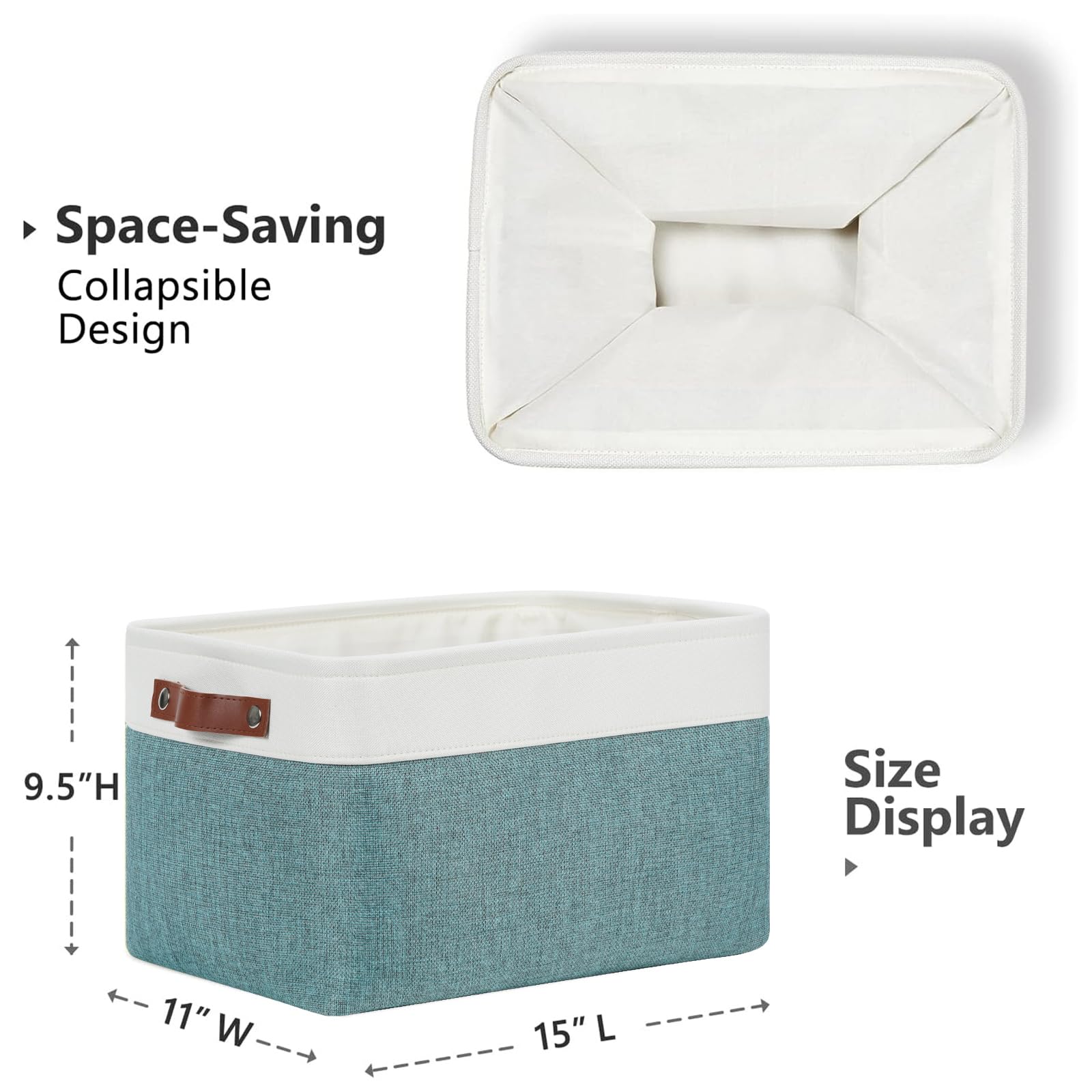Storage Baskets for Shelves (4 Count)