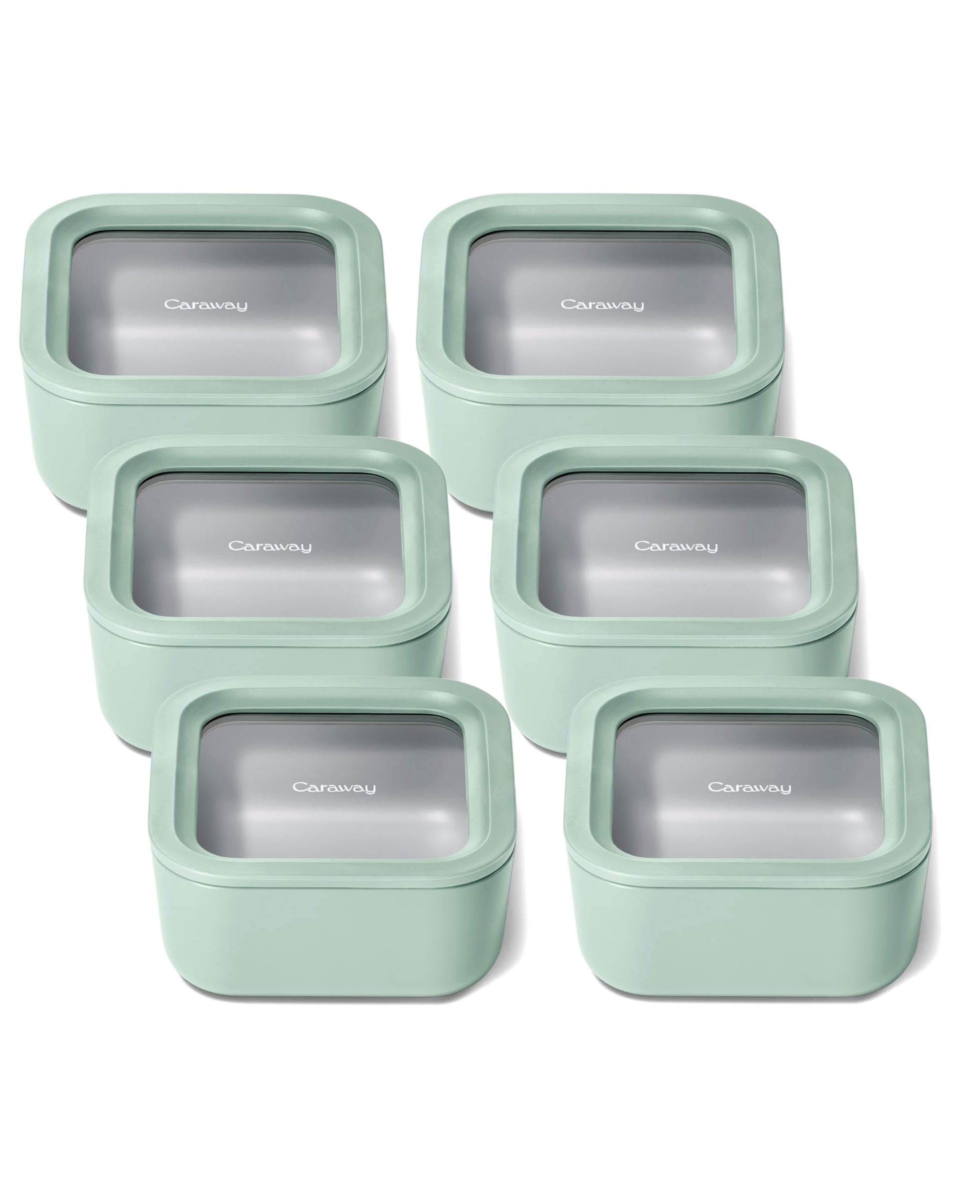 6 Piece Glass Food Storage Container Set (6 Count)