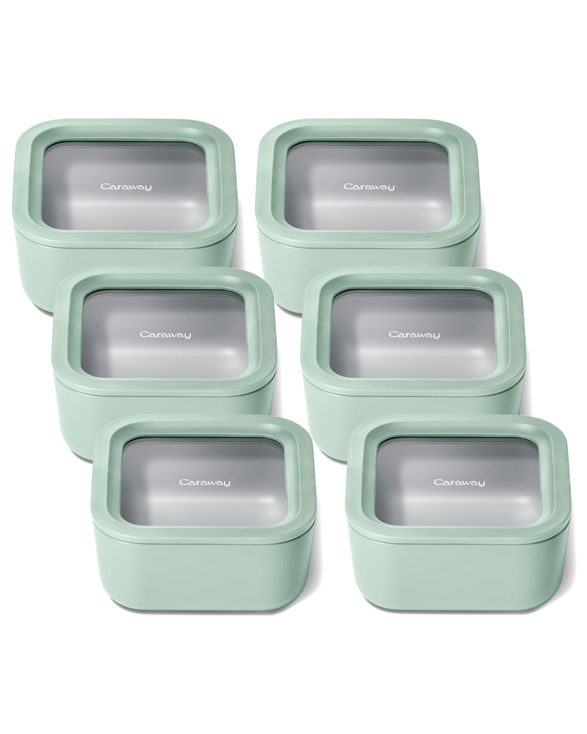 6 Piece Glass Food Storage Container Set (6 Count)