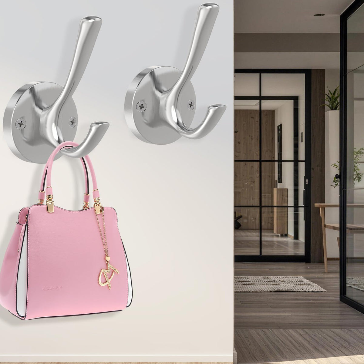 Brushed Nickel Robe Hooks Towel Hooks