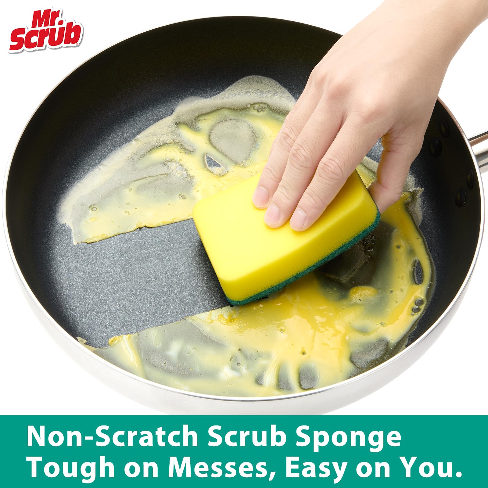 Sponges Kitchen Scrub Dish Sponge Scouring Pad (12 Count)