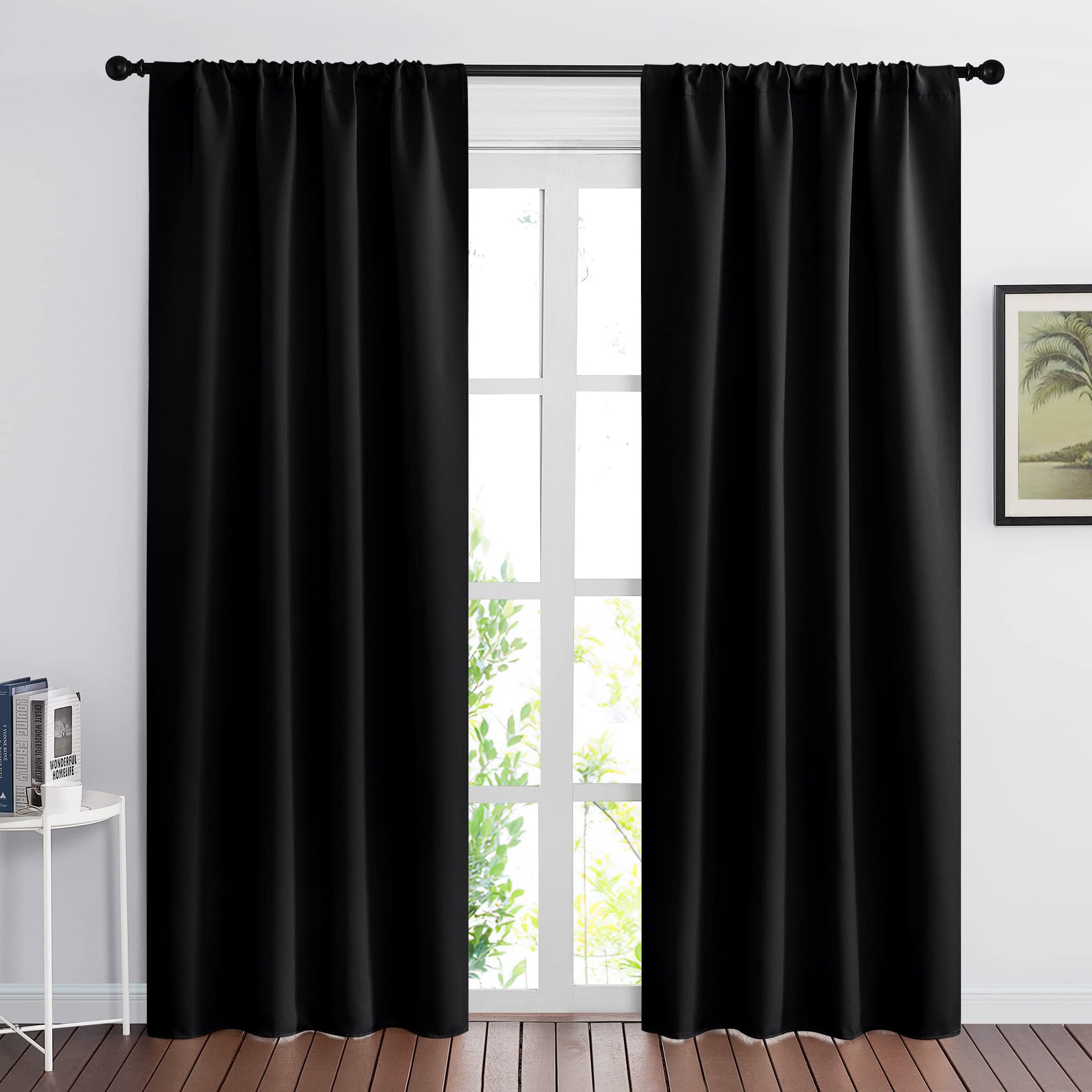 2 Panels Blackout Doorway Curtains (2 Count)