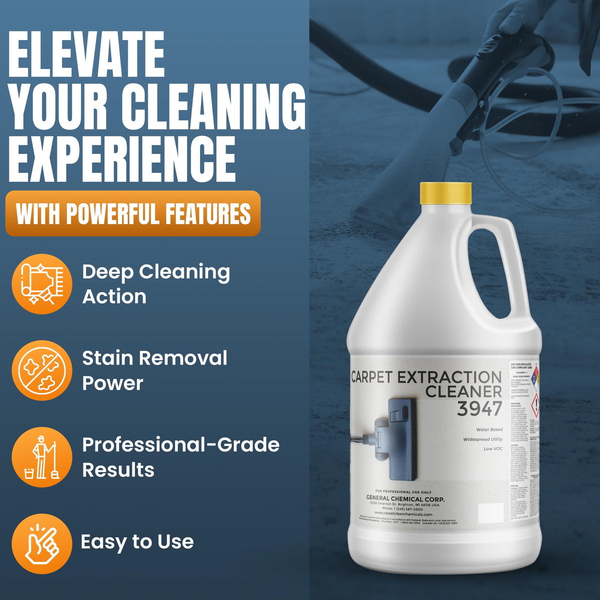 3947 Water Based Professional Carpet (128 Fl Oz)