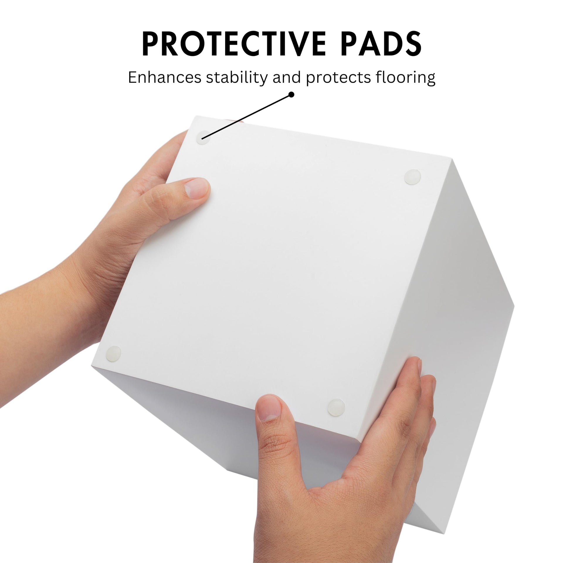 Matte White Square 2 Gallon Trash Can for Home and Bathroom