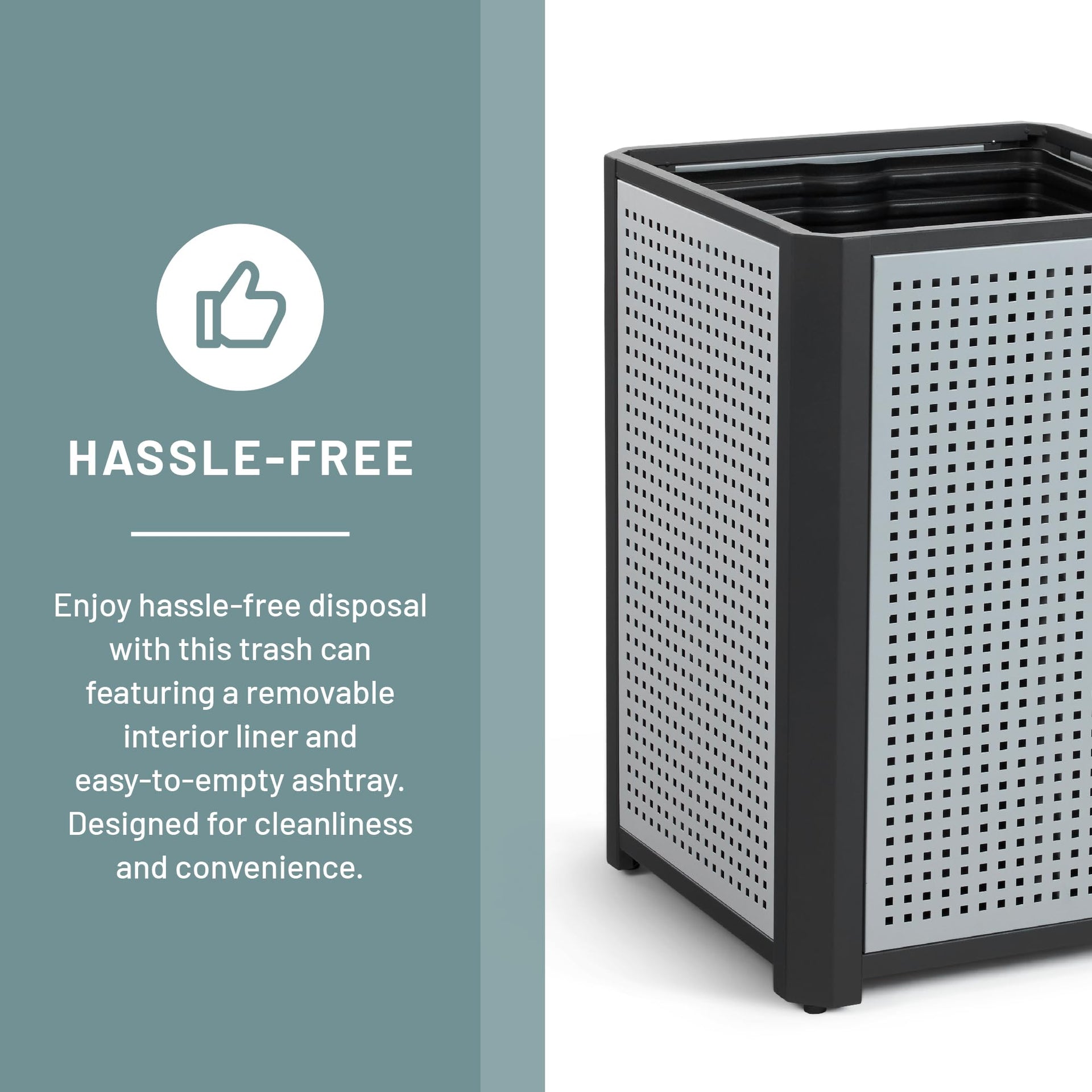 Evos Steel Trash Can