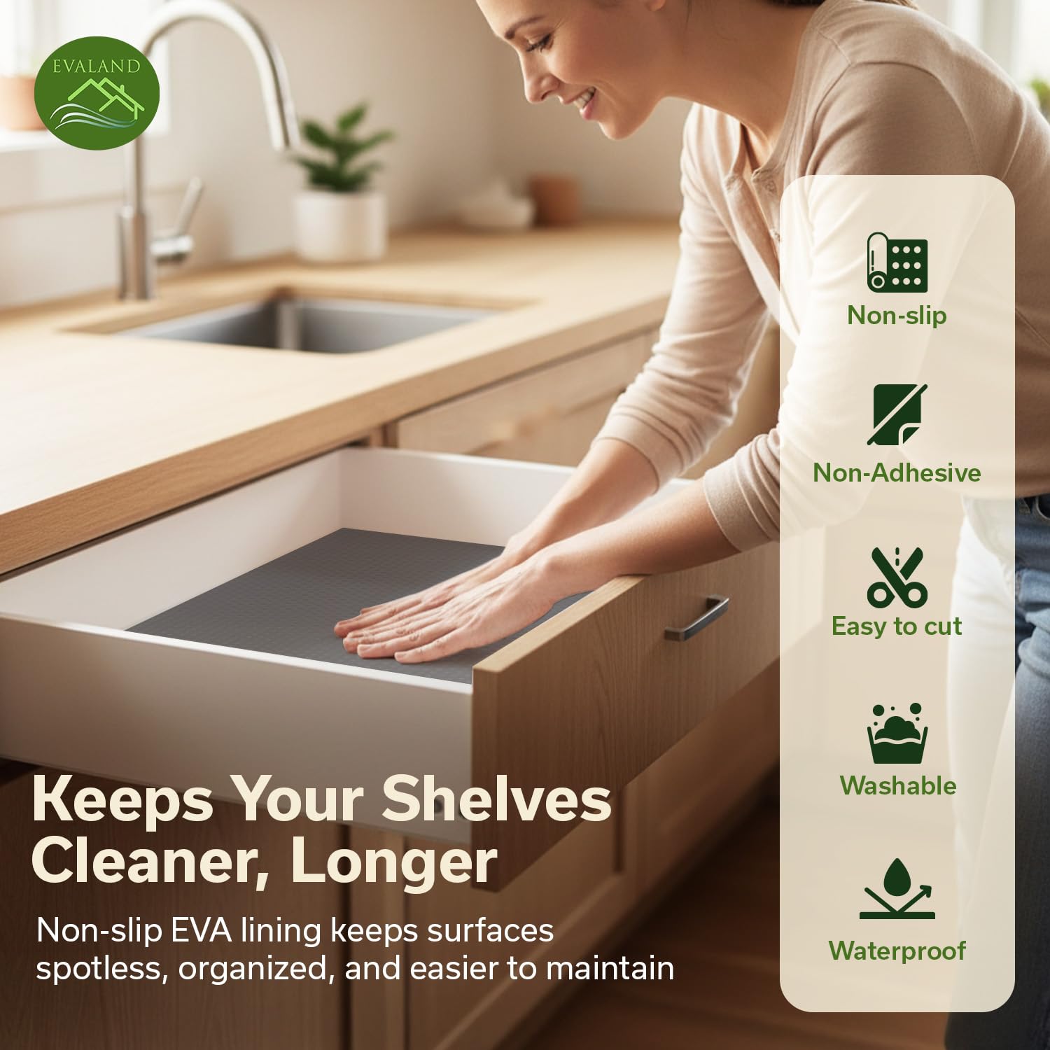 Shelf Liner Cabinet Liner Non (33 Sq Ft)