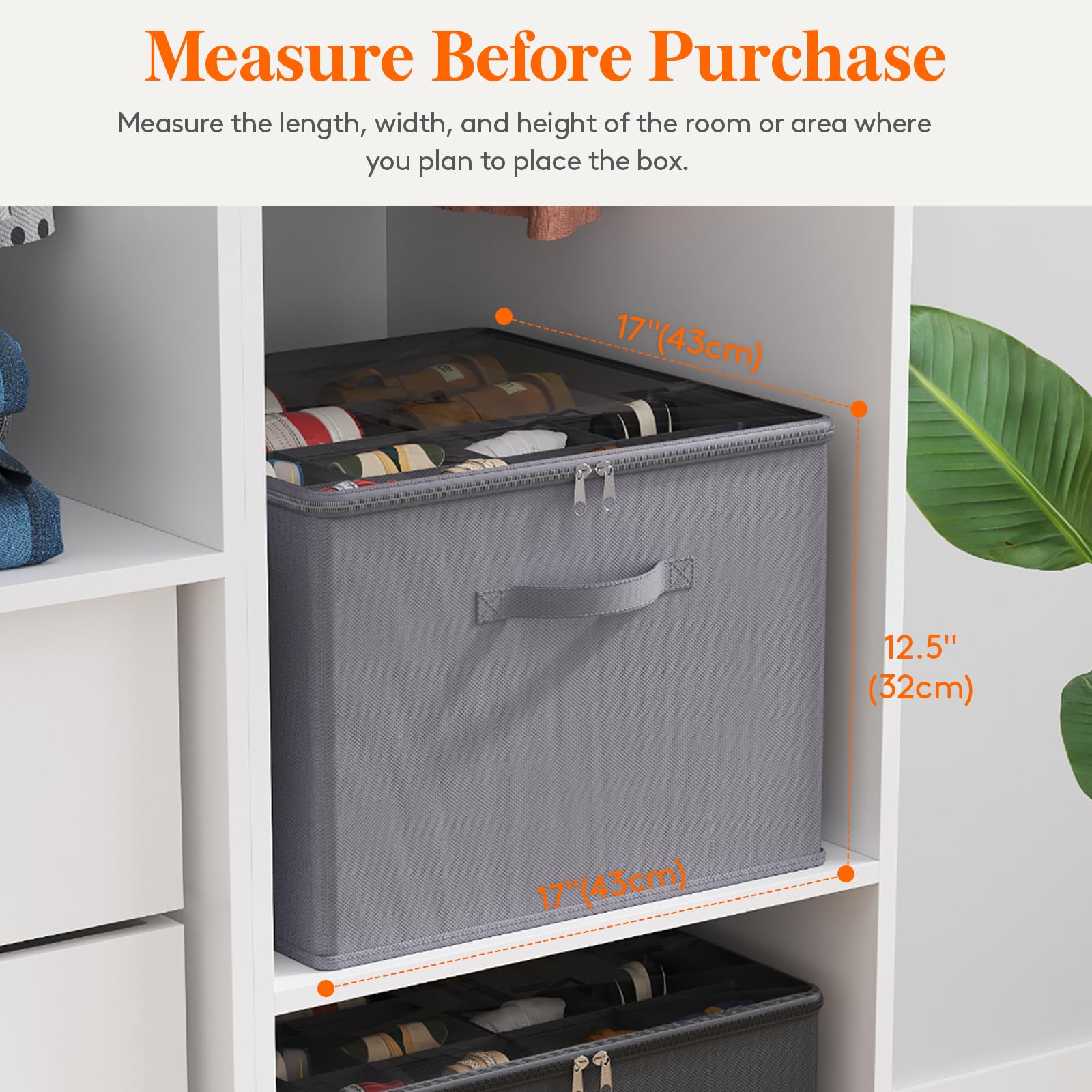 Shoe Storage Organizer for Closet (2 Count)