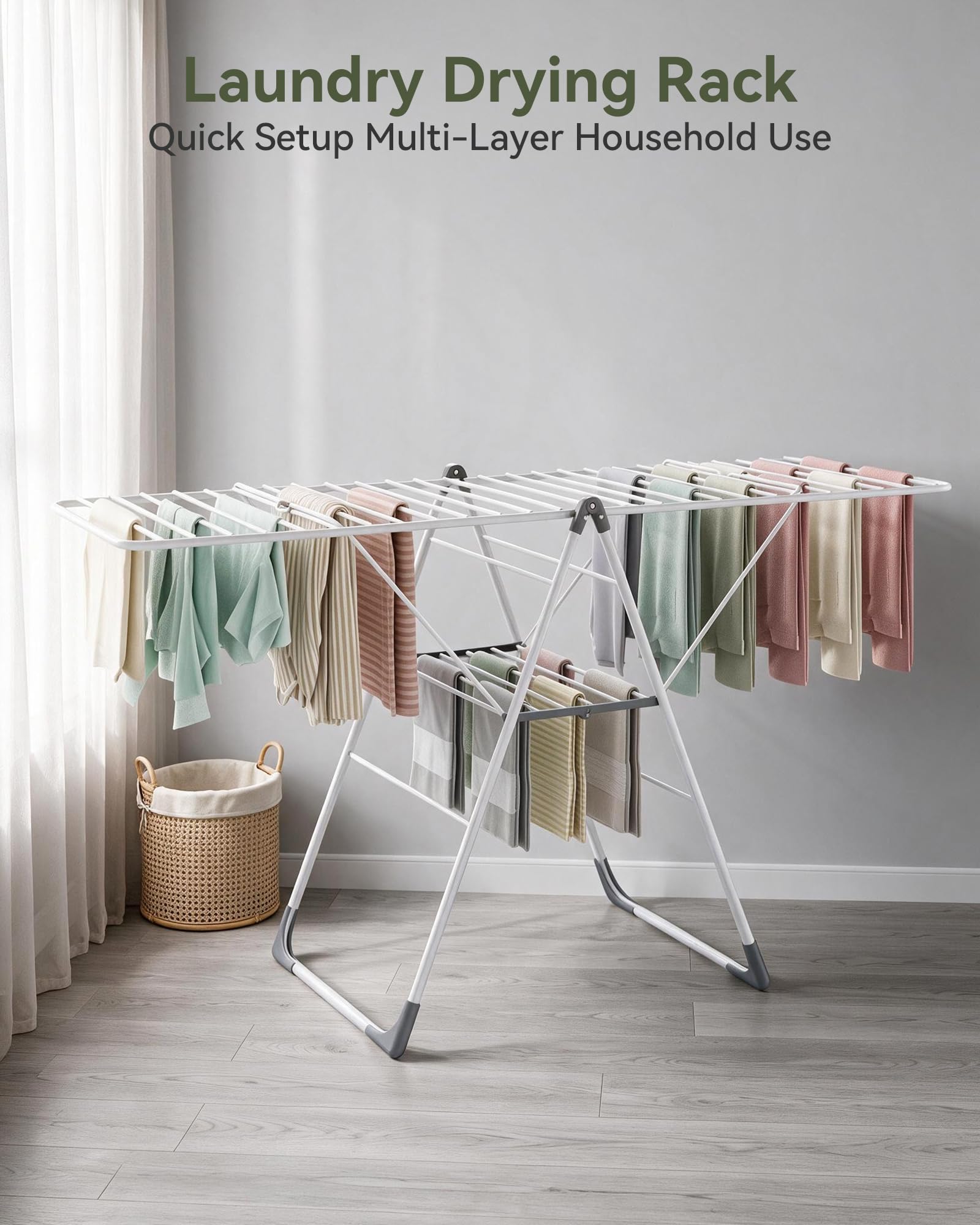 2 Tier Gullwing Clothes Drying Rack