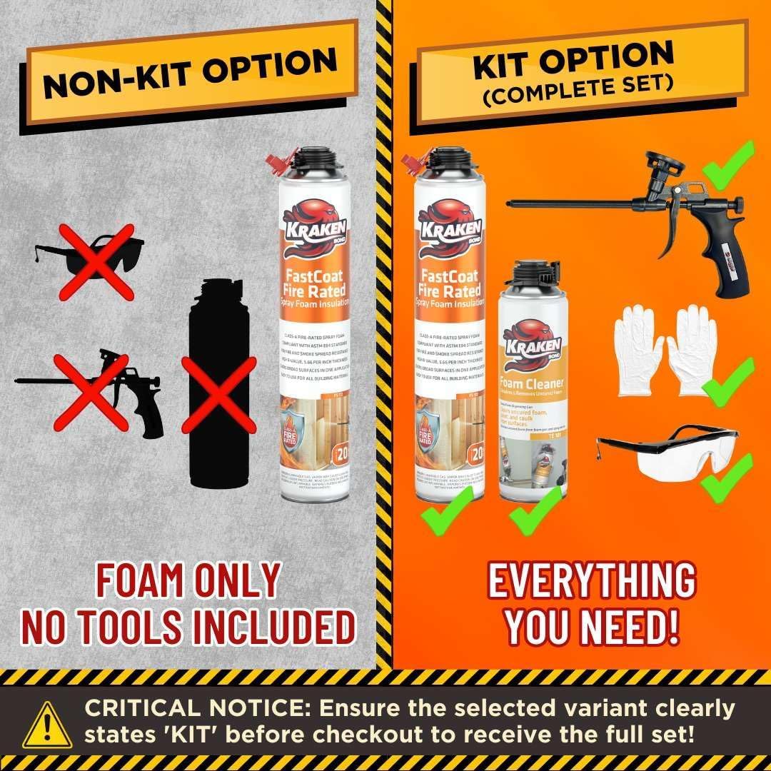 Fastcoat Fire Rated Spray Foam Insulation (48 Count)