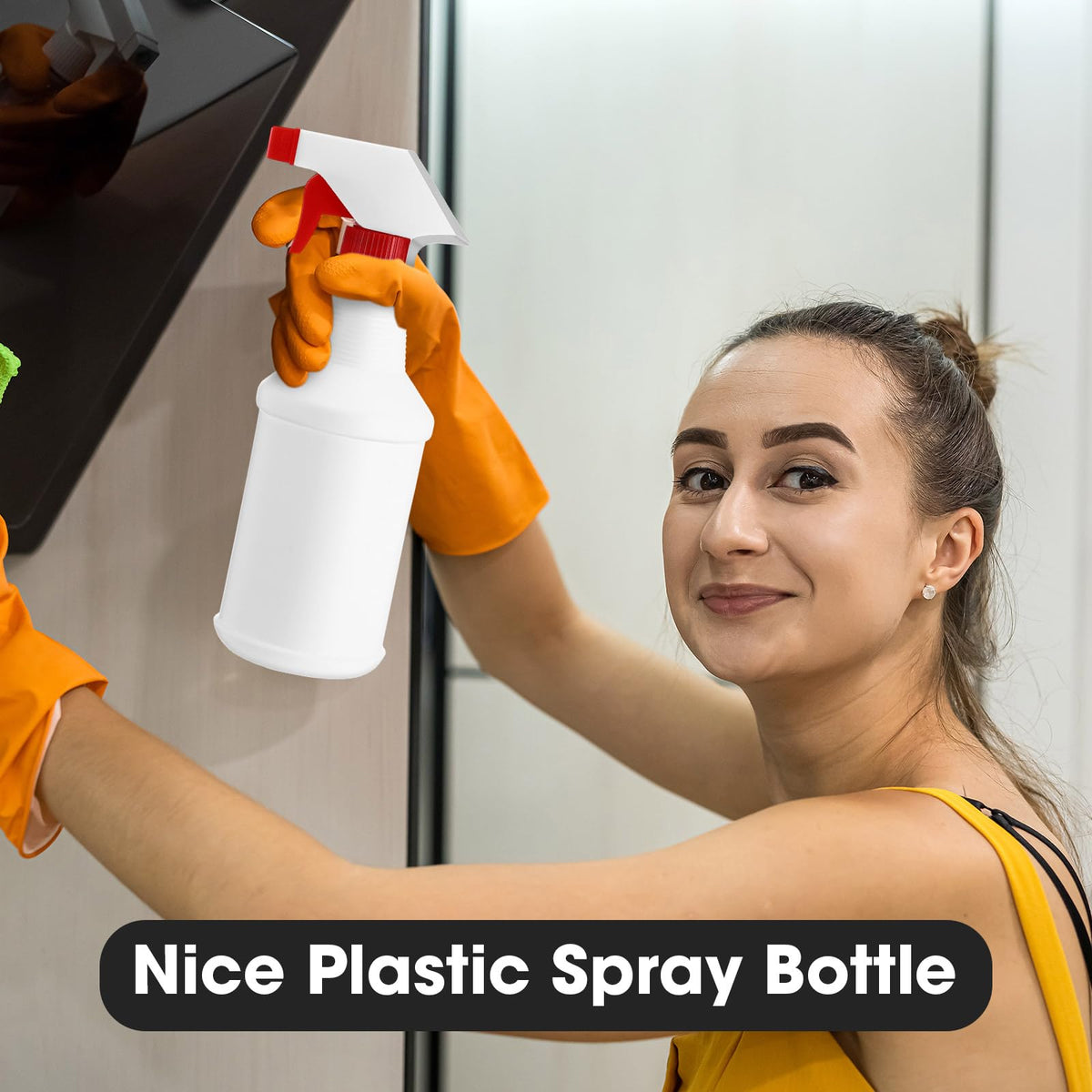 12 Pcs 16 Oz Plastic Spray Bottles (12 Count)