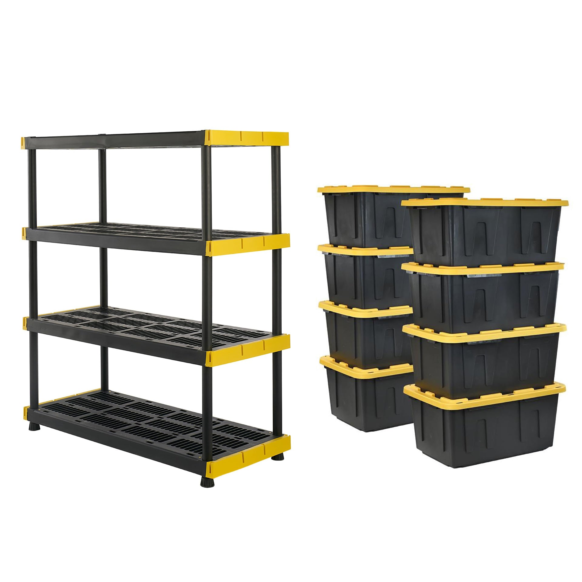 Heavy Duty 4 Tier Garage Storage Shelves + 8
