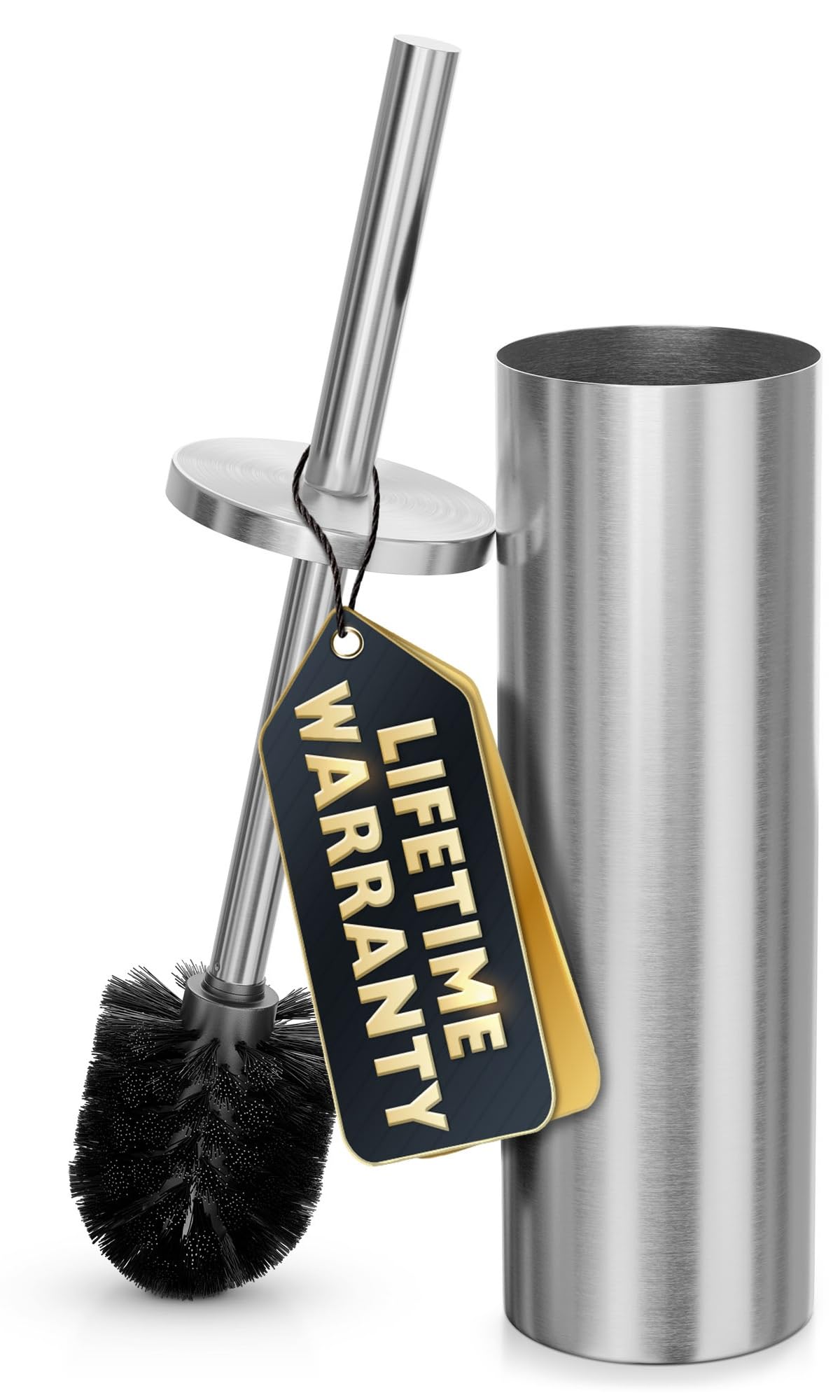 Stainless Steel Toilet Brush and Holder Set