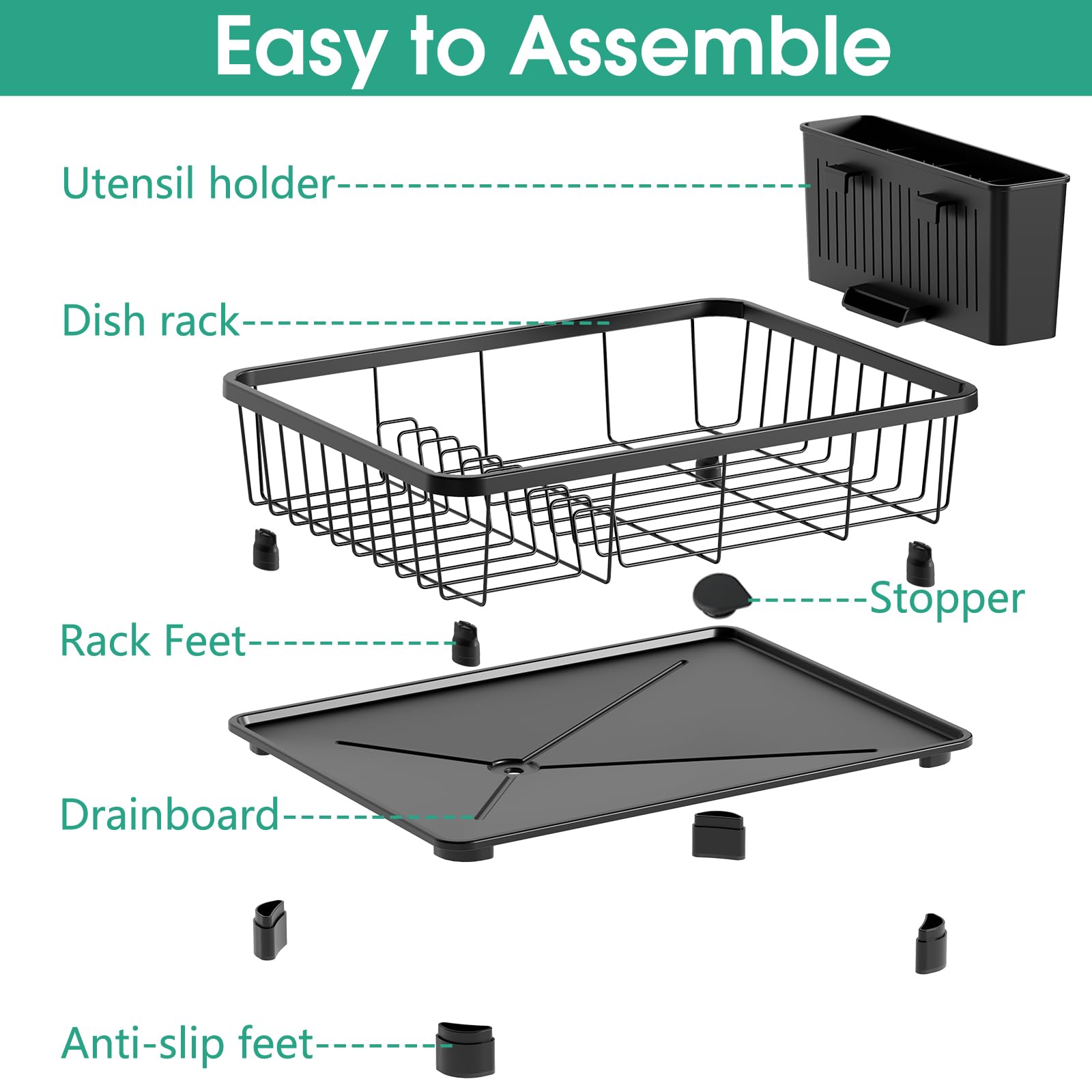 Dish Drying Rack for Kitchen Counter