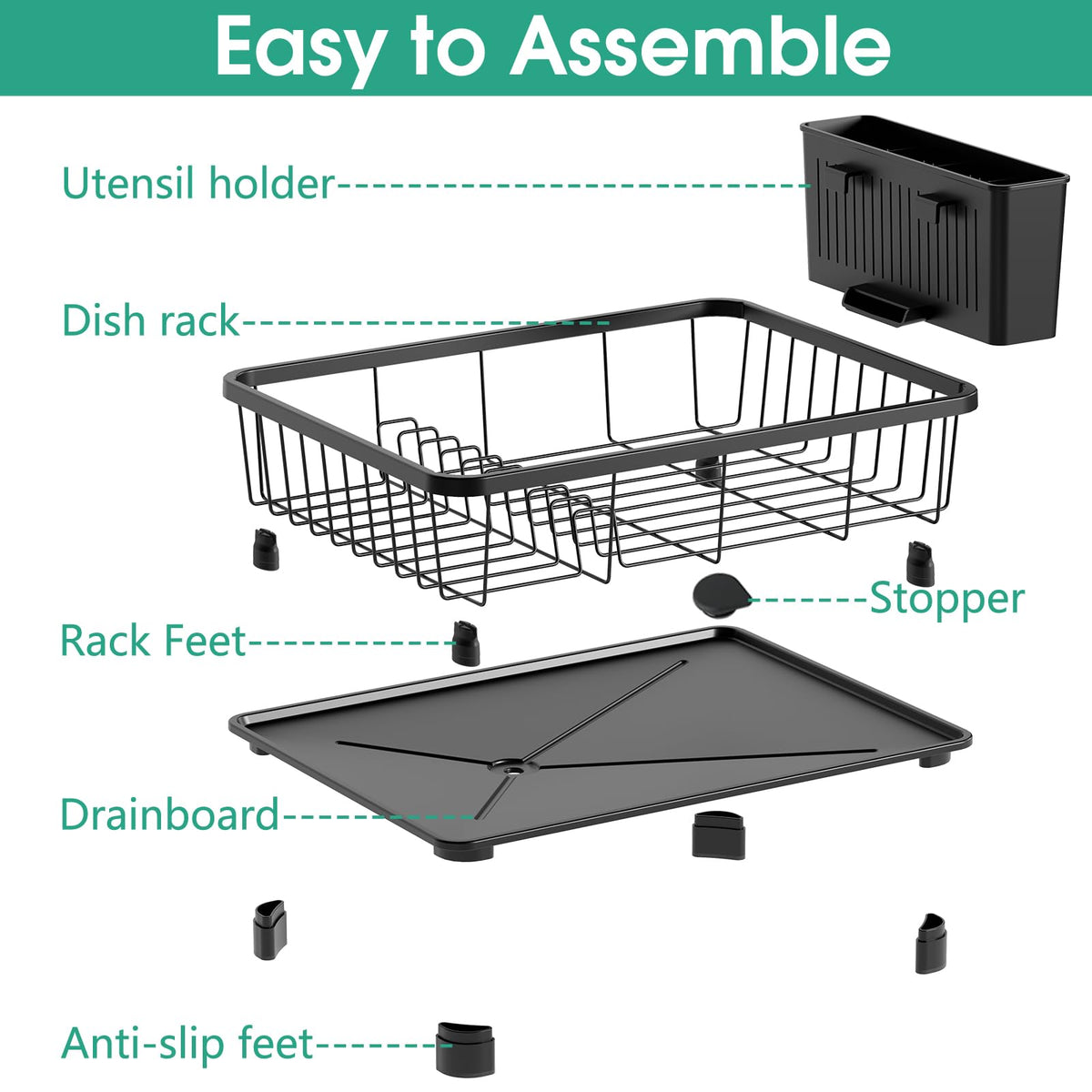 Dish Drying Rack for Kitchen Counter