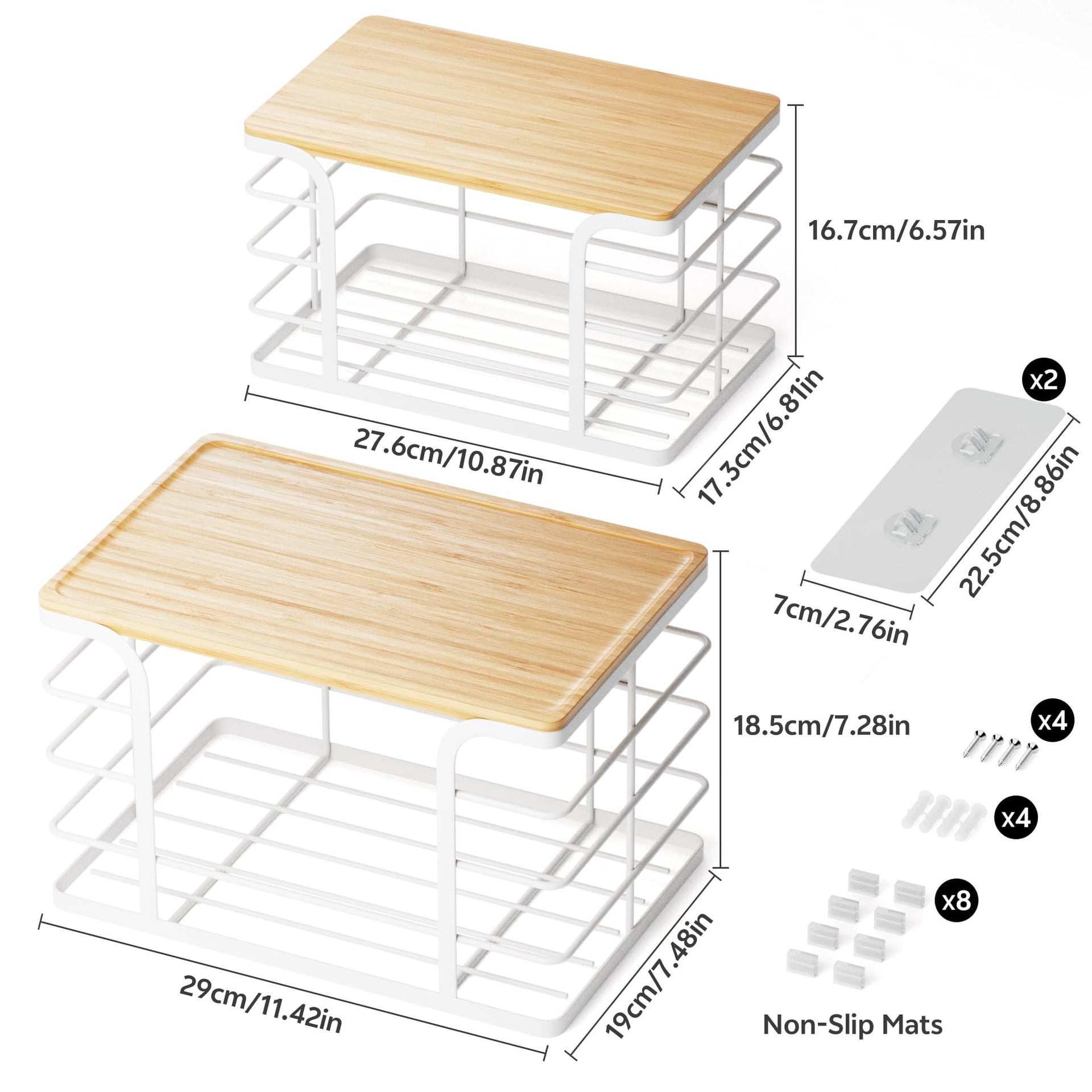 2 Pack Extra Large Stackable Pantry Organizer (2 Count)