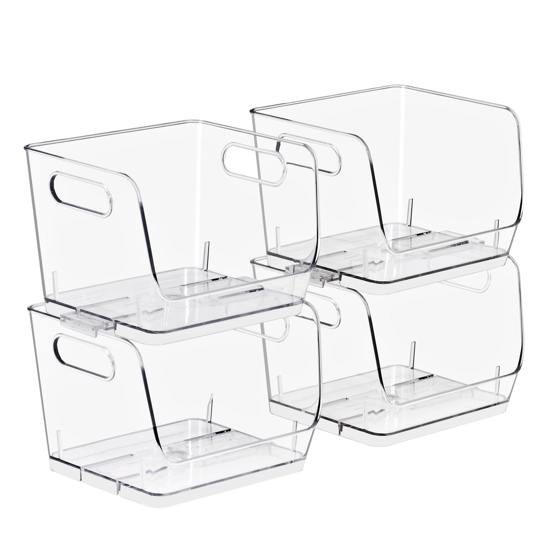 Stackable Storage Bins Open Front