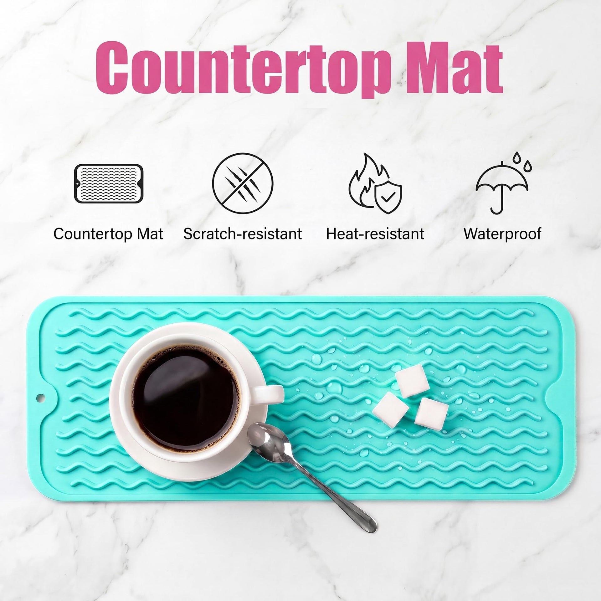 Silicone Dish Drying Mat for Multiple Usage