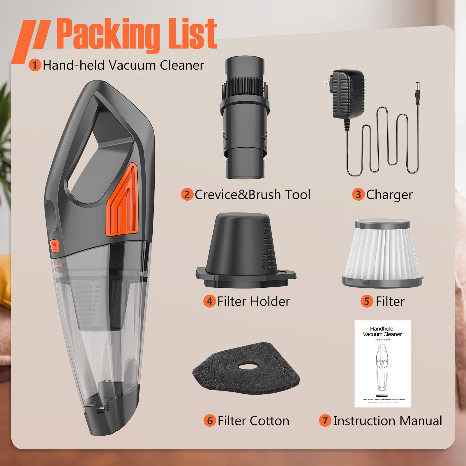 Handheld Vacuum Cordless Cleaner