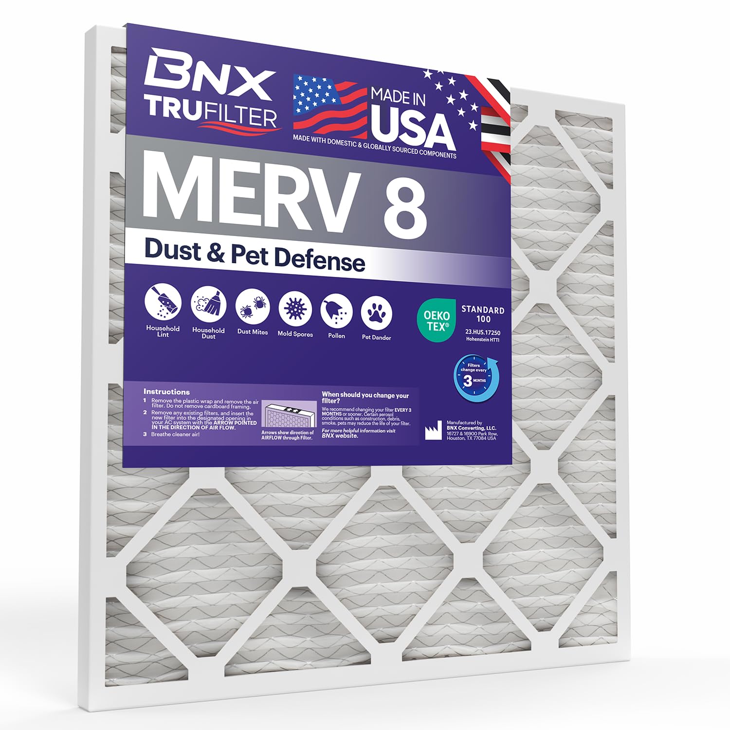 TruFilter 18x30x1 Air Filter MERV 8 (4 Count)