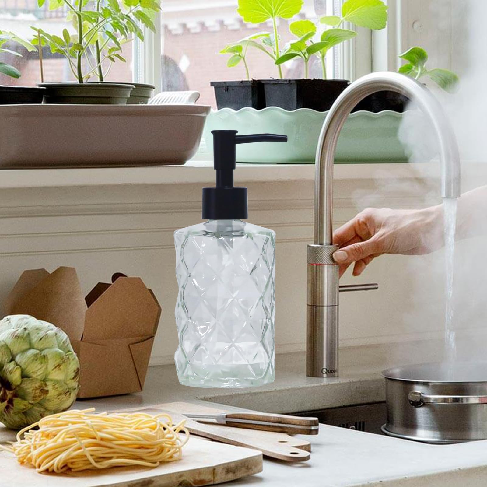 Crystal Glass Soap Dispenser