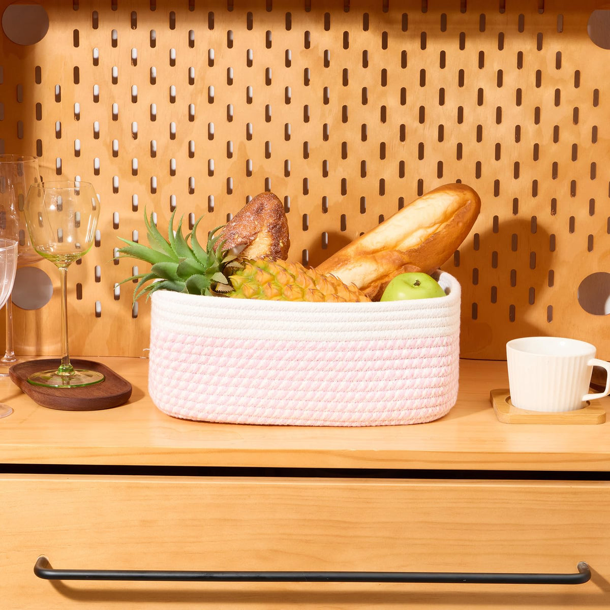 Small Storage Baskets for Organizing (4 Count)