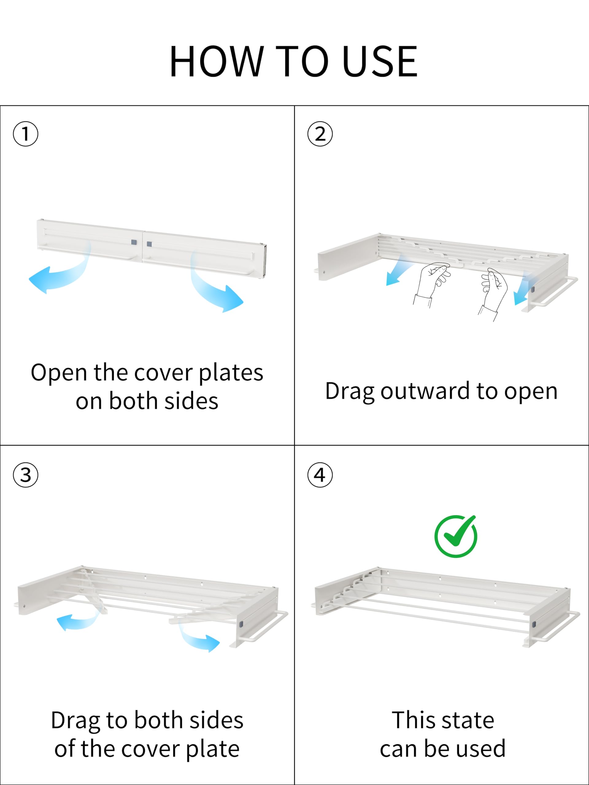 Wall Mounted Clothes Drying Rack