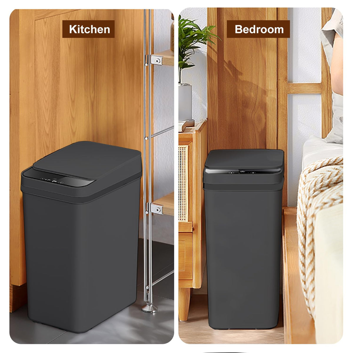 4 Gallons Bathroom Trash Can Automatic Touchless