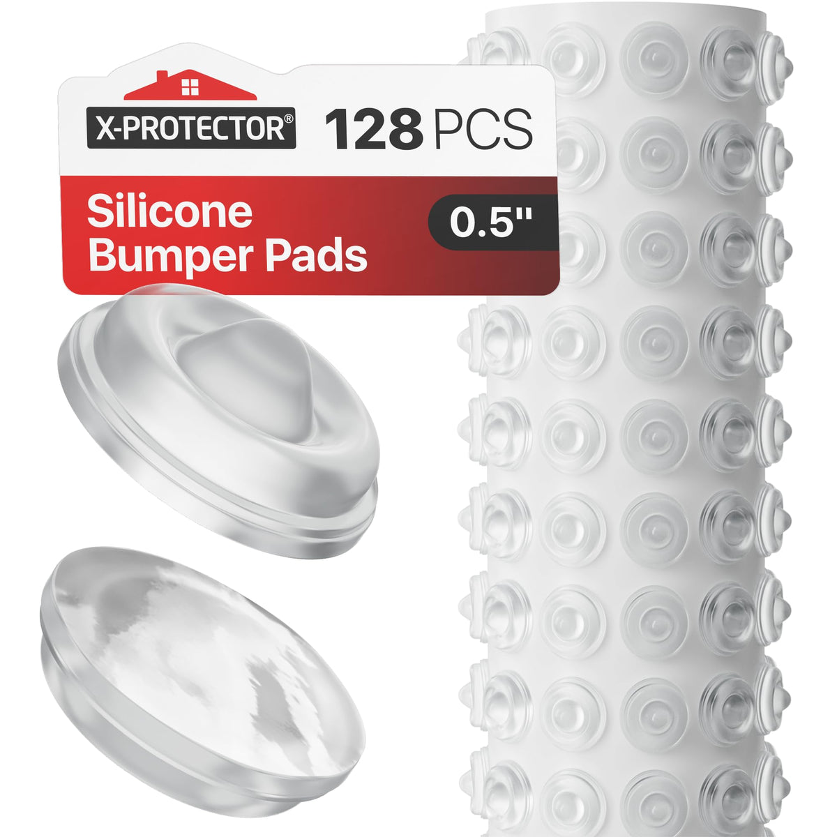 Cabinet Door Bumpers 128 PCS (128 Count)