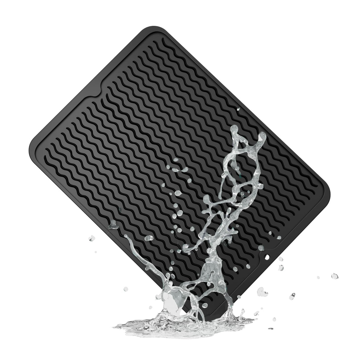 4-in-1 Silicone Mat: Air Fryer & Coffee Maker, 12"x12", Peach Pink