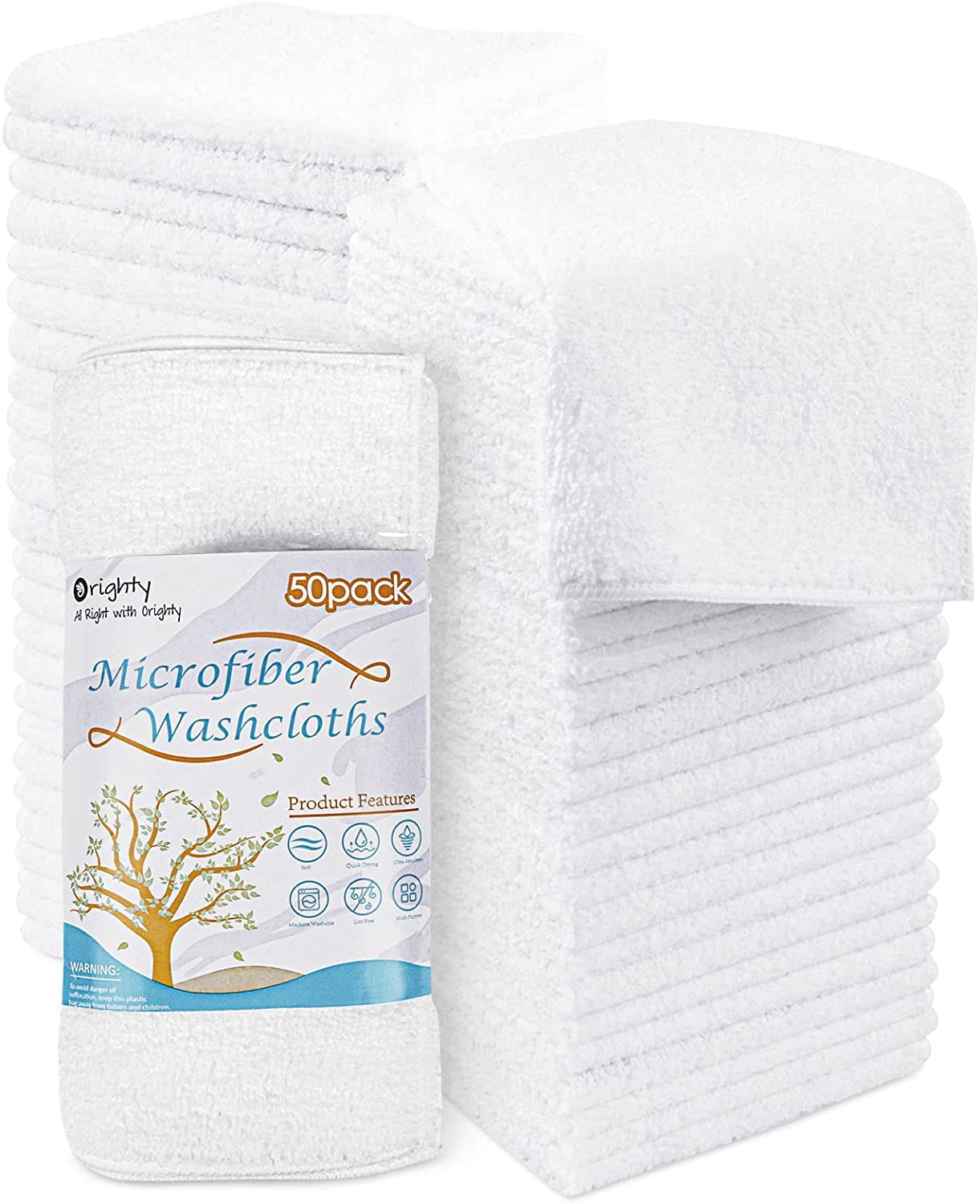 Washcloths Bulk (50 Count)