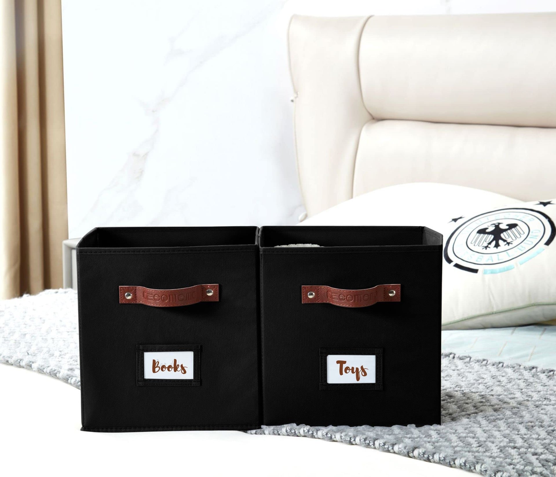 Storage Bins Cube Storage Bin with Labels (6 Count)