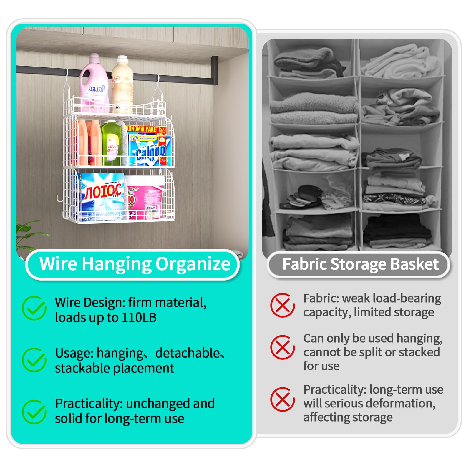 Hanging Closet Organizer Storage