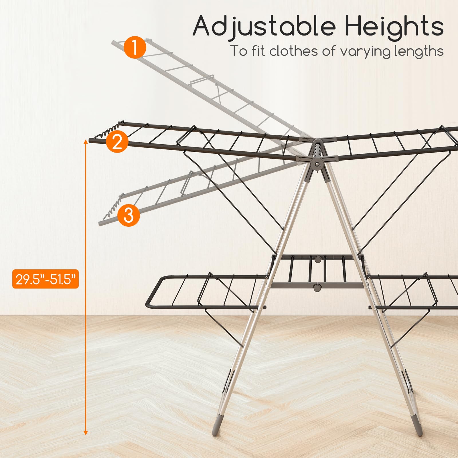 Foldable Clothes Drying Rack