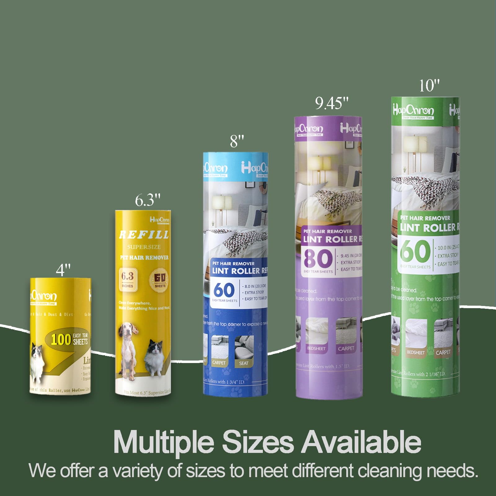 Lint Roller Refills 10" (240 Count)