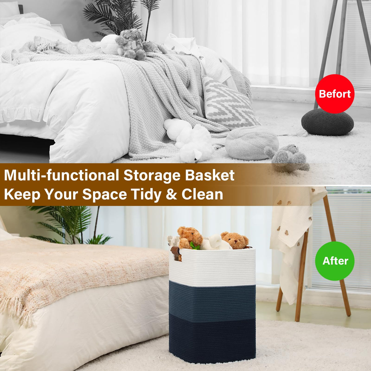 Laundry Hamper 96L Extra Large Laundry Basket