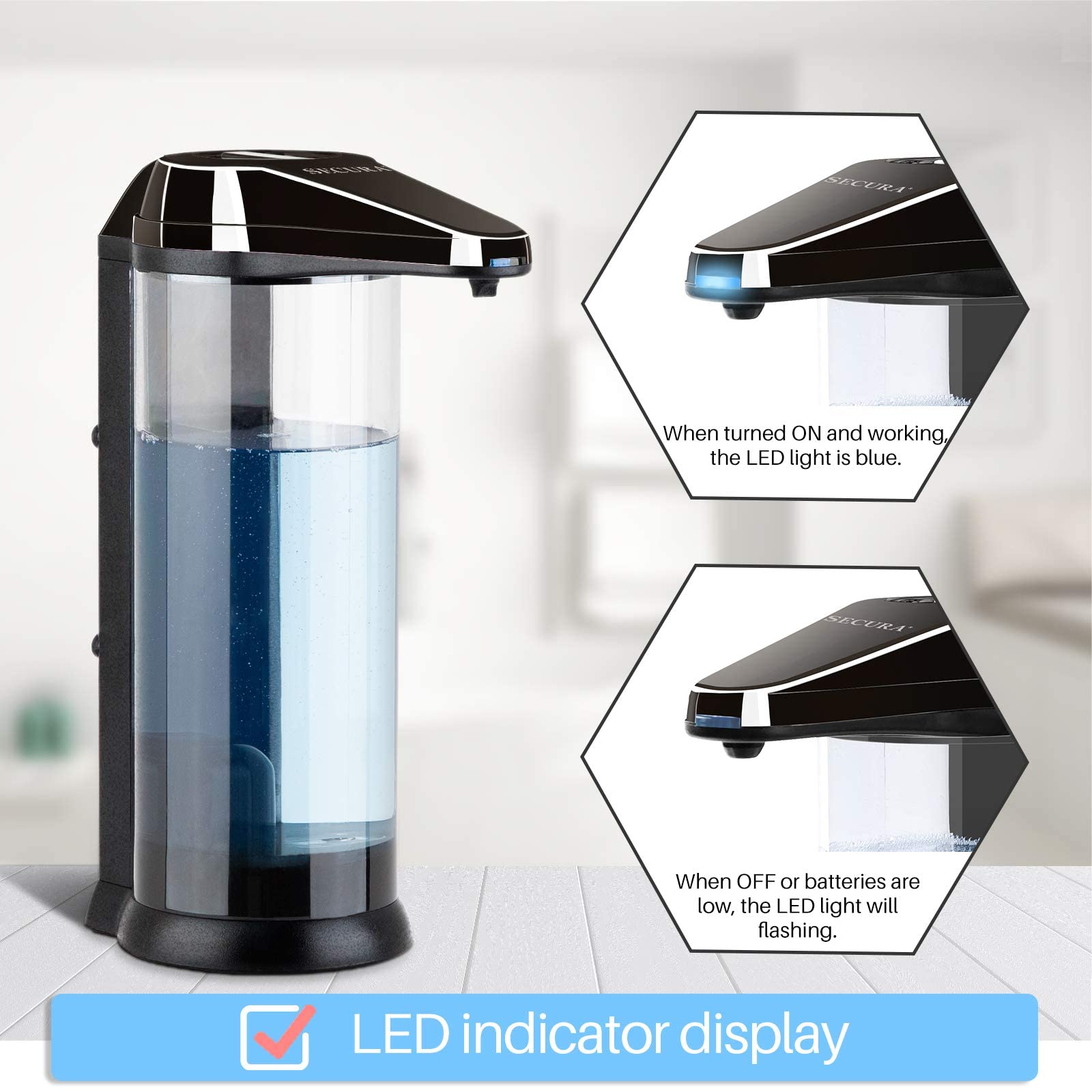 17oz Automatic Liquid Soap Dispenser
