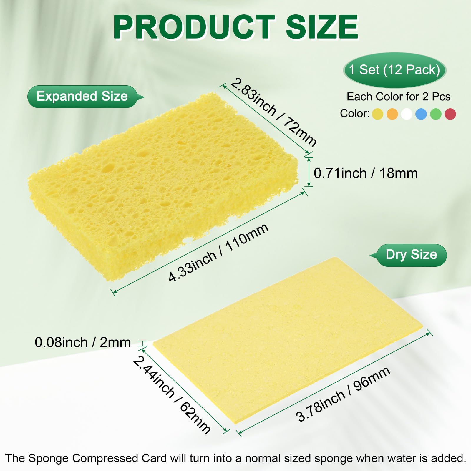 2 Set Kitchen Sponges (2 Count)