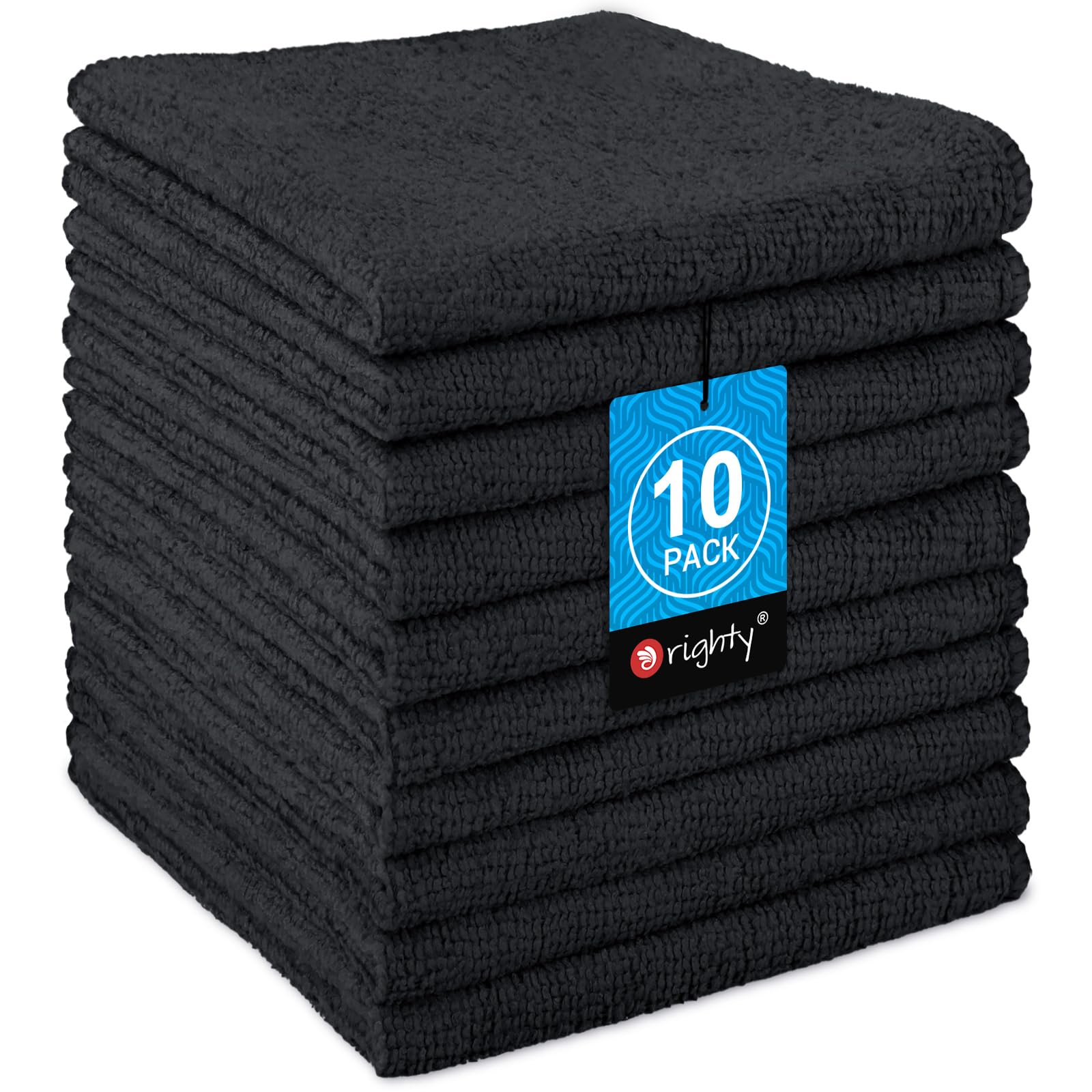 Wash Cloths Face Towels 12x12 Inch 10 Pack (10 Count)