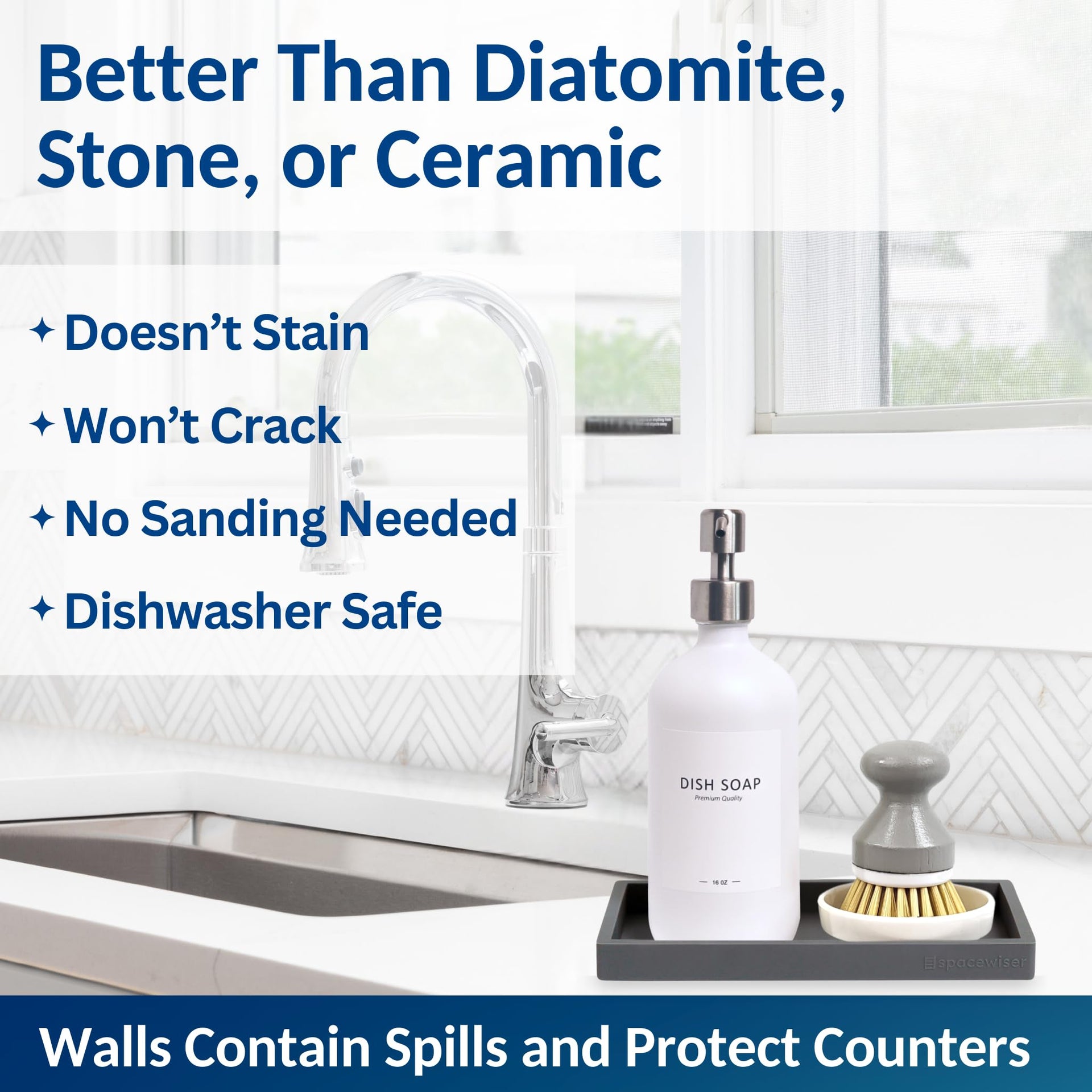Countertop & Vanity Silicone Tray (2 Count)