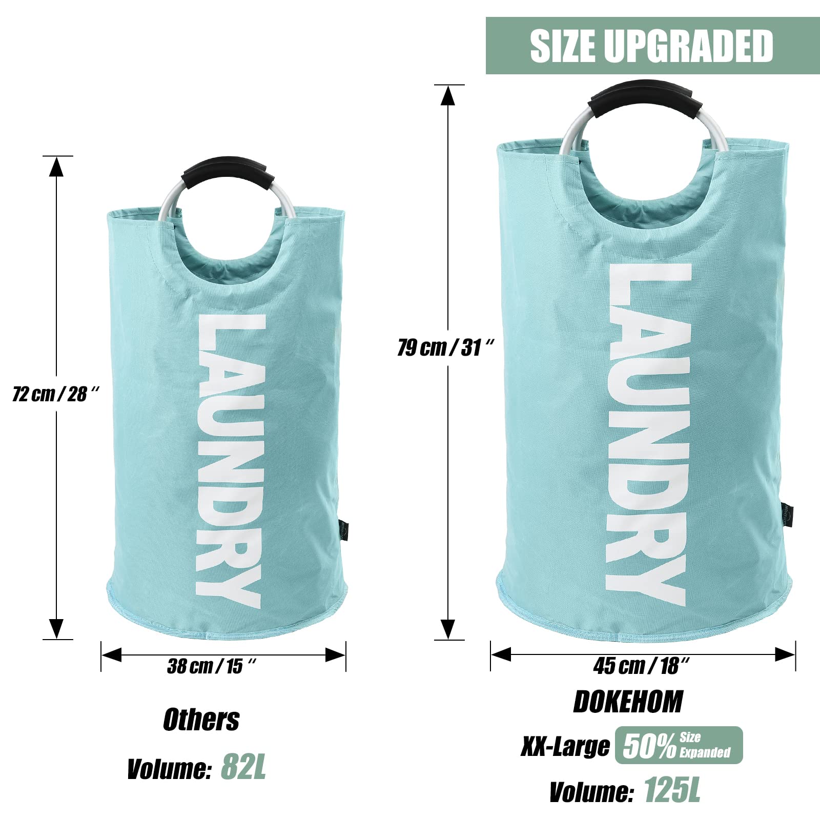 125L X Large Collapsible Washing Laundry Basket Bag - ModHome Supplies