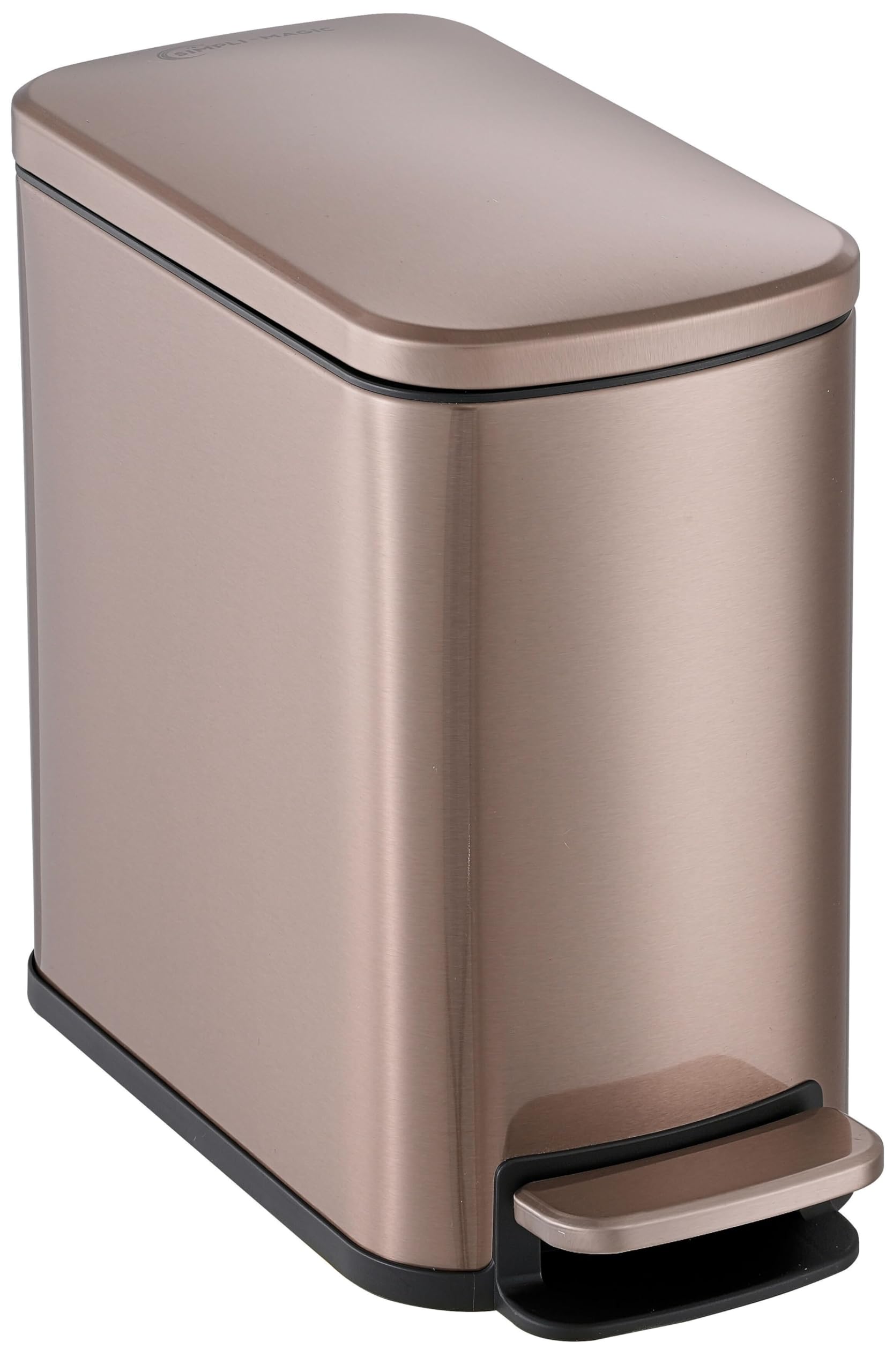 6L 1.6G Stainless Steel Bathroom Trash Can with Hands