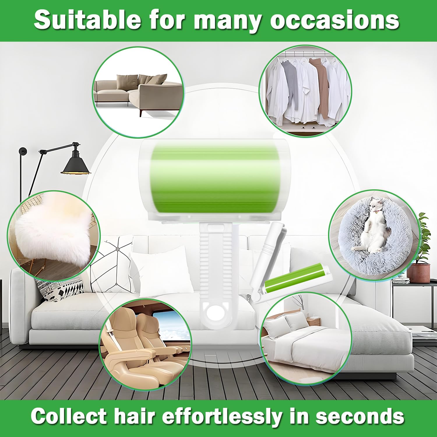 Reusable Washable Lint Roller 5 Pack