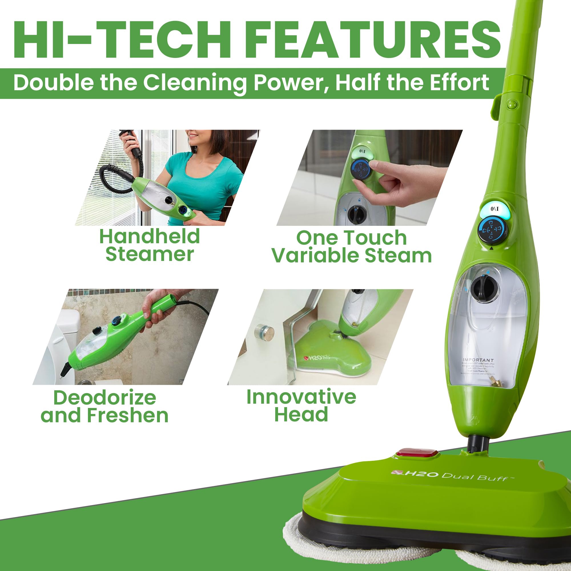 X5 Dual Buff Steam Mop