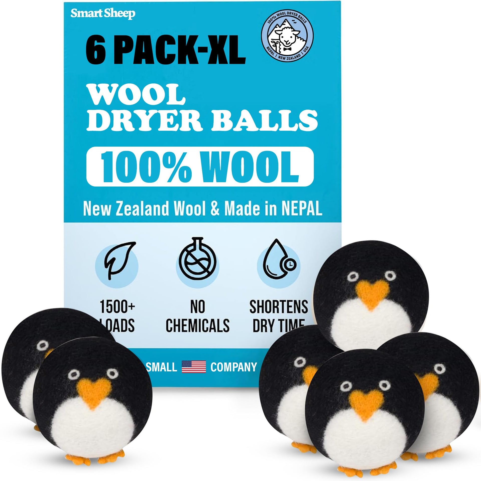 Wool Dryer Balls (6 Count)