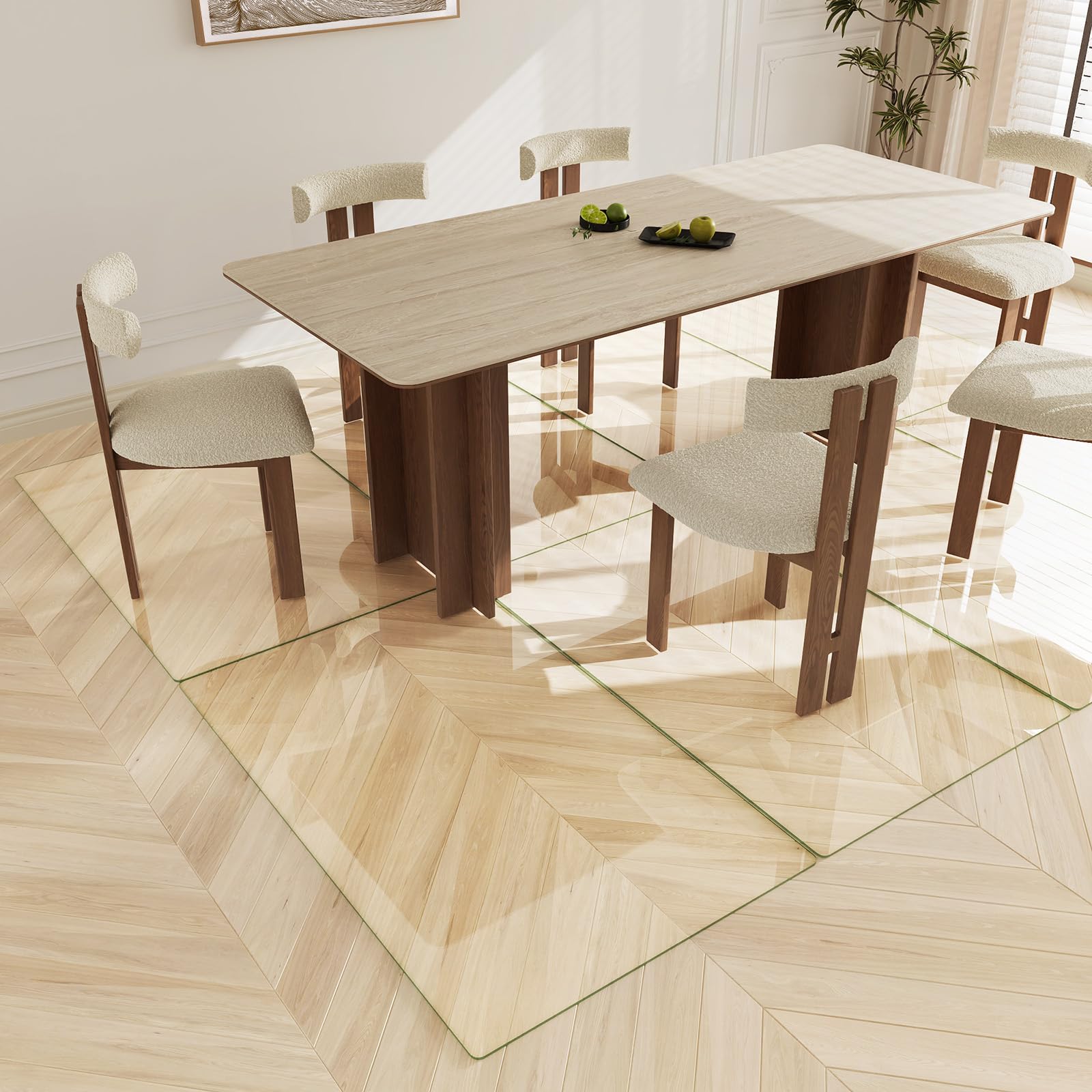 Tempered Glass Chair Mat 30"x48"