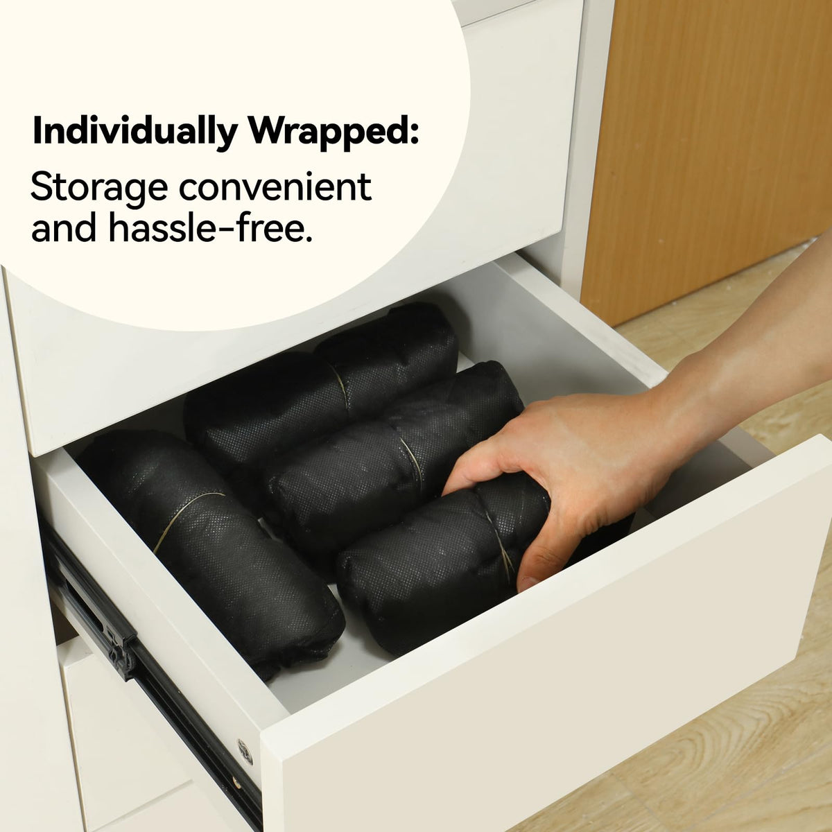 100Pcs Shoe Covers Disposable Non Slip (100 Count)