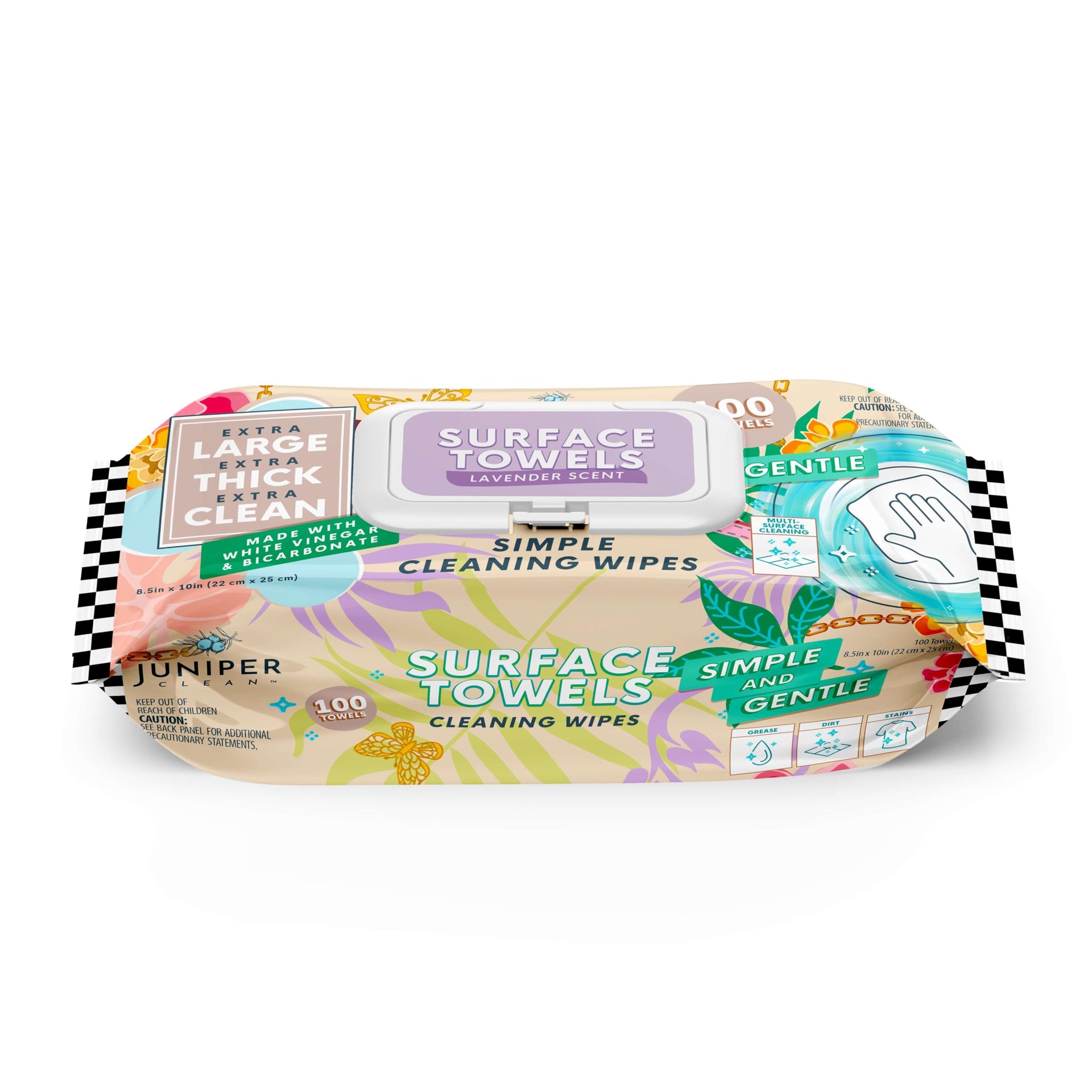 Single Surface Cleaning Wipes Bleach Free (100 Count)
