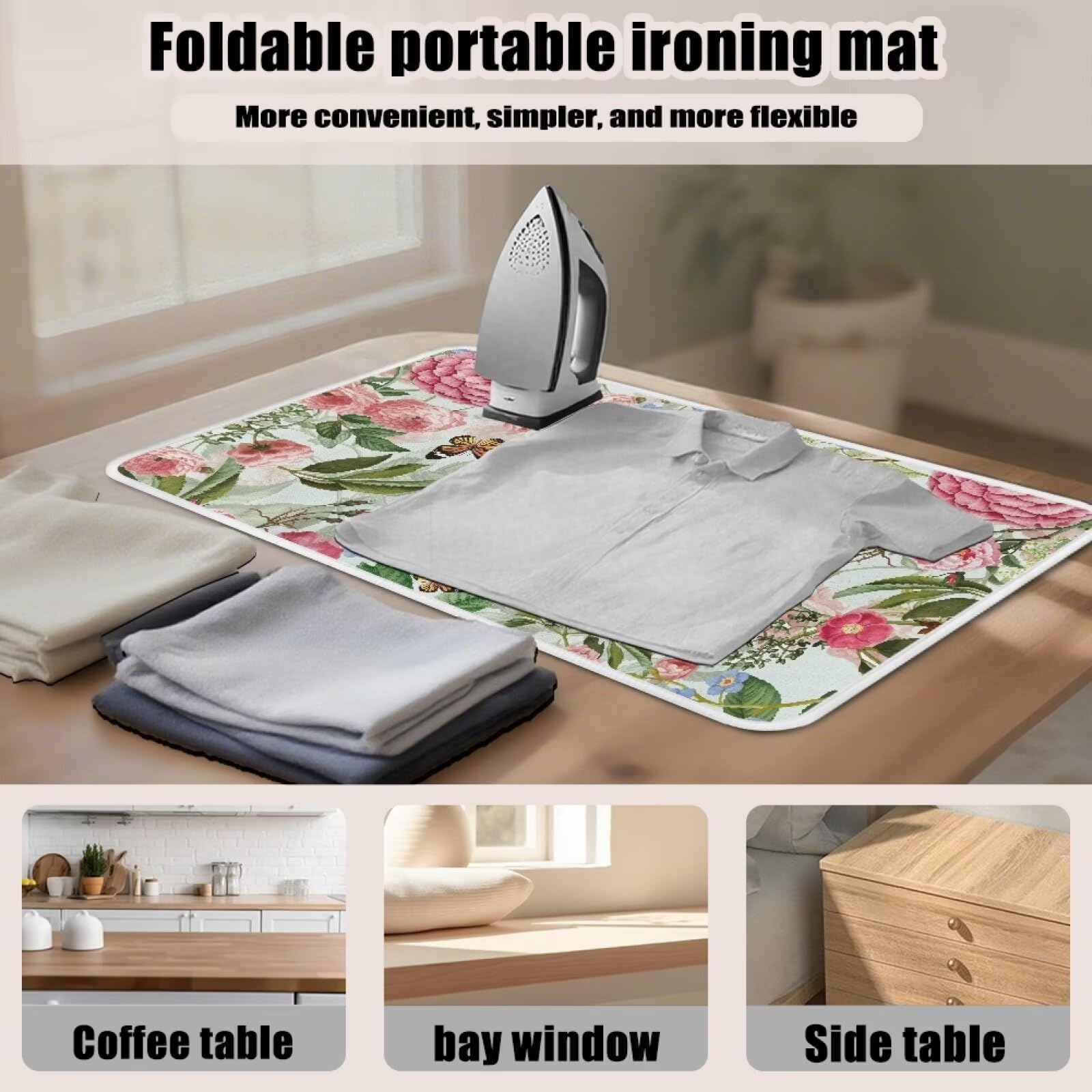 Ironing Mat Foldable Ironing Pad Portable Board Iron Board Alternative Cover