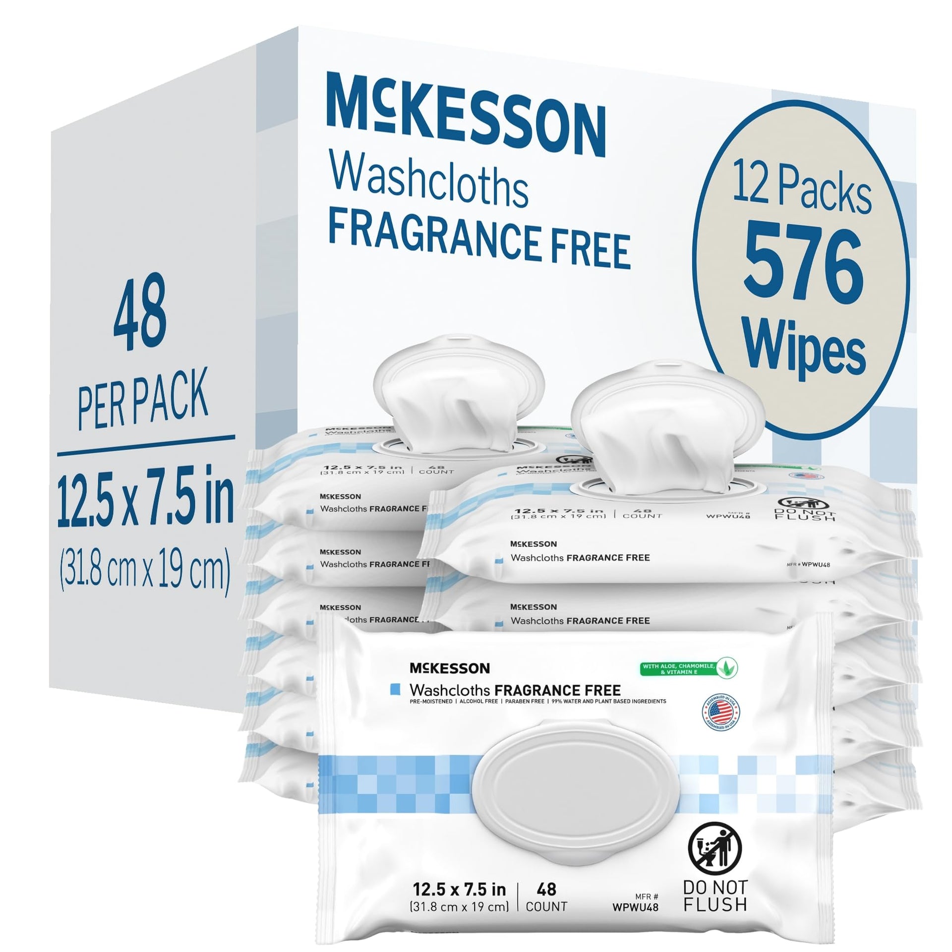 Washcloth Wipes (576 Count) - ModHome Supplies